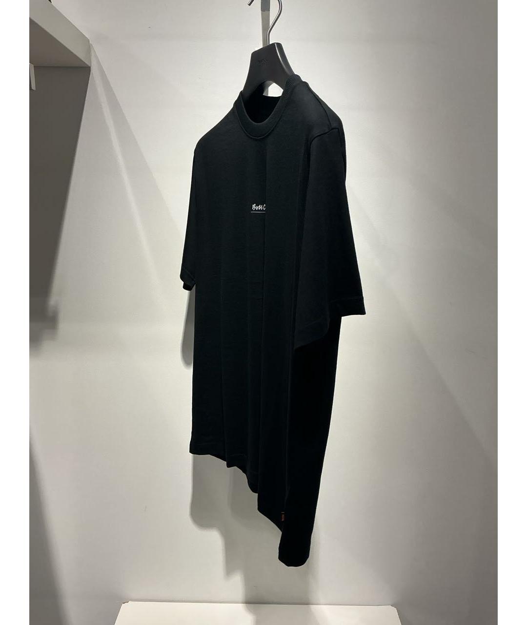 HUGO BOSS Черная хлопковая футболка, фото 2