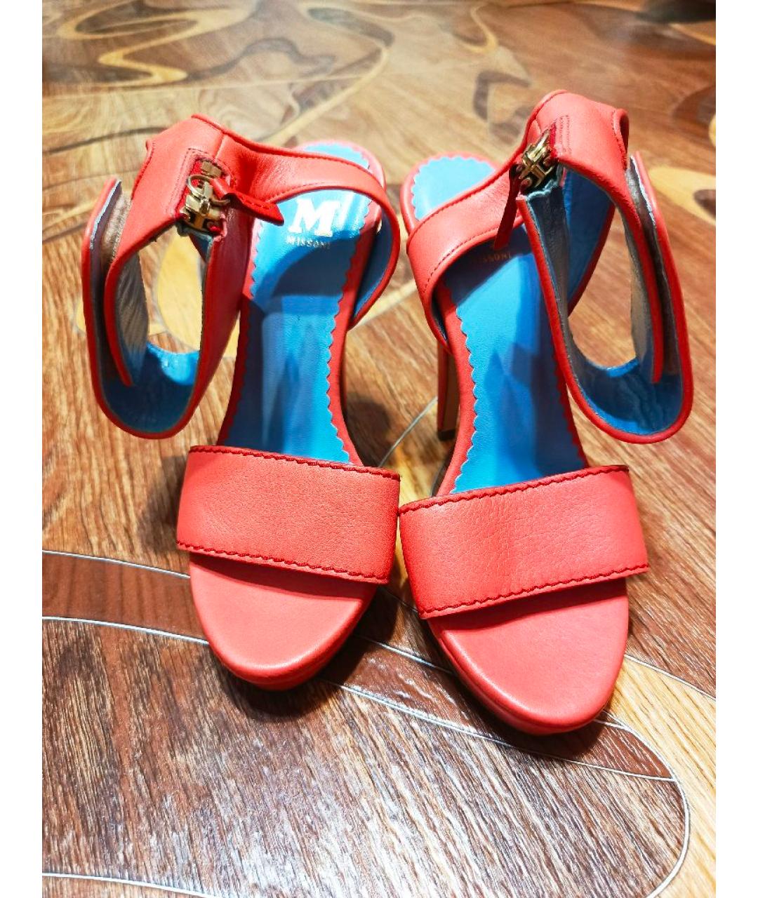 M MISSONI Розовые кожаные босоножки, фото 2