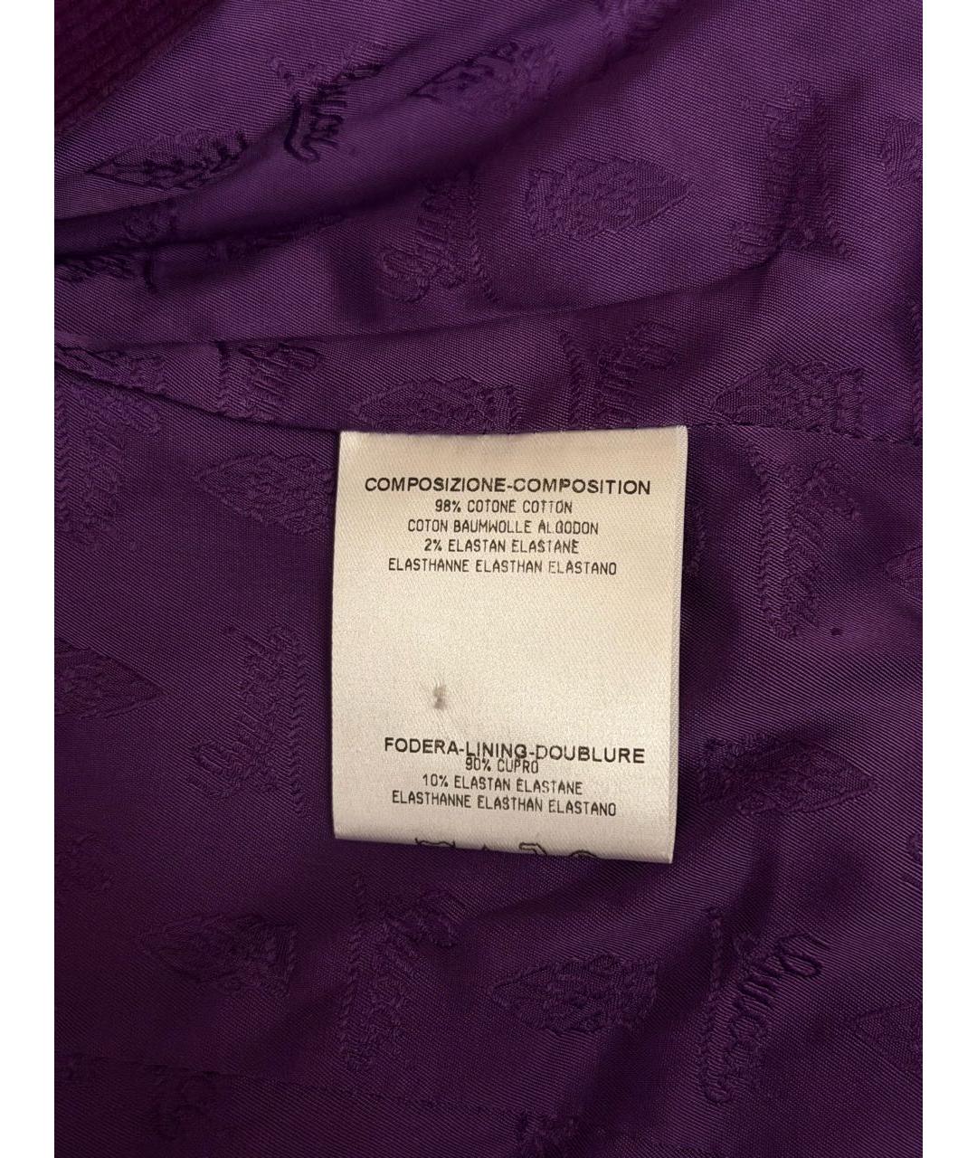 GUCCI Фиолетовый хлопковый костюм с брюками, фото 6