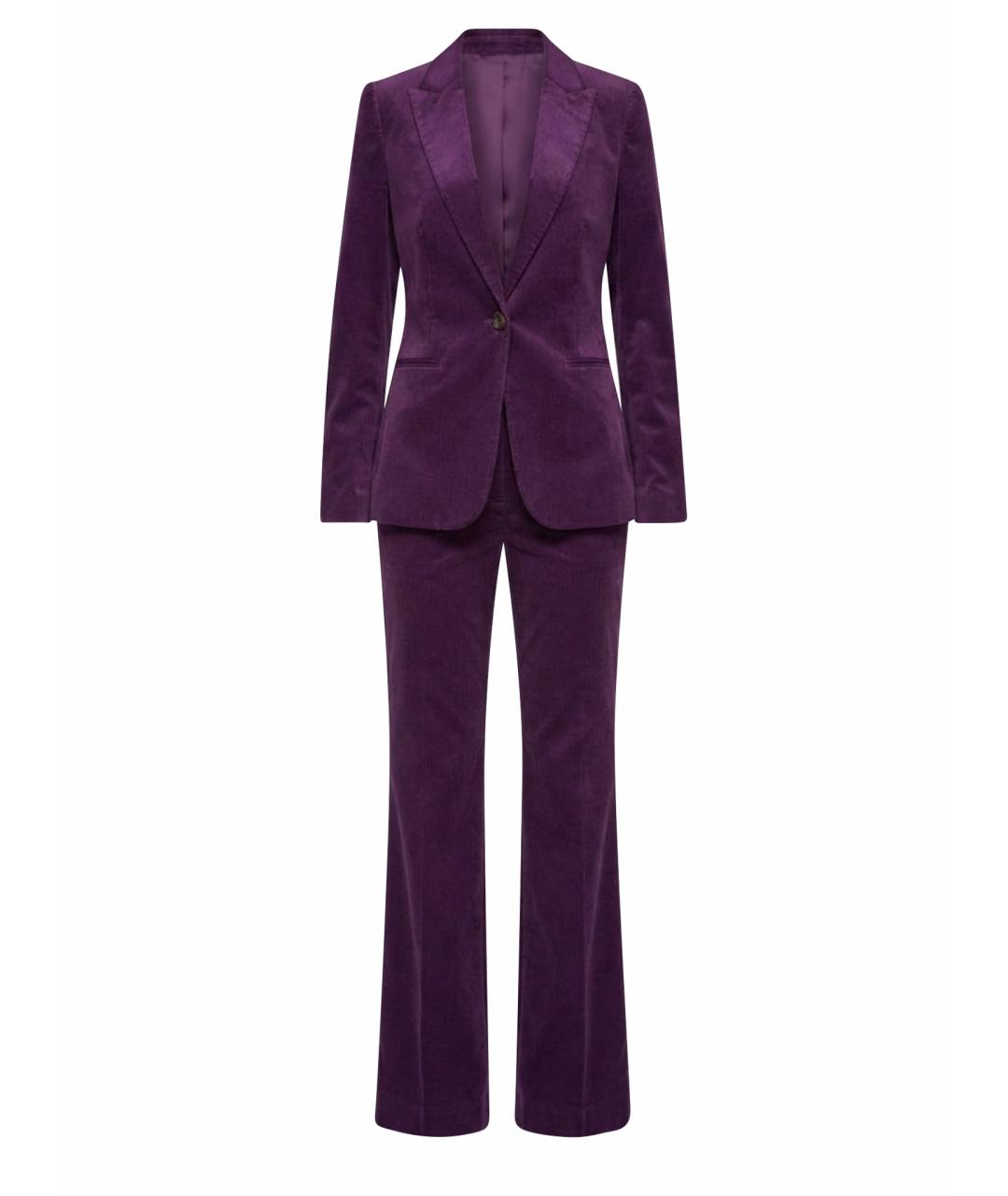 GUCCI Фиолетовый хлопковый костюм с брюками, фото 1