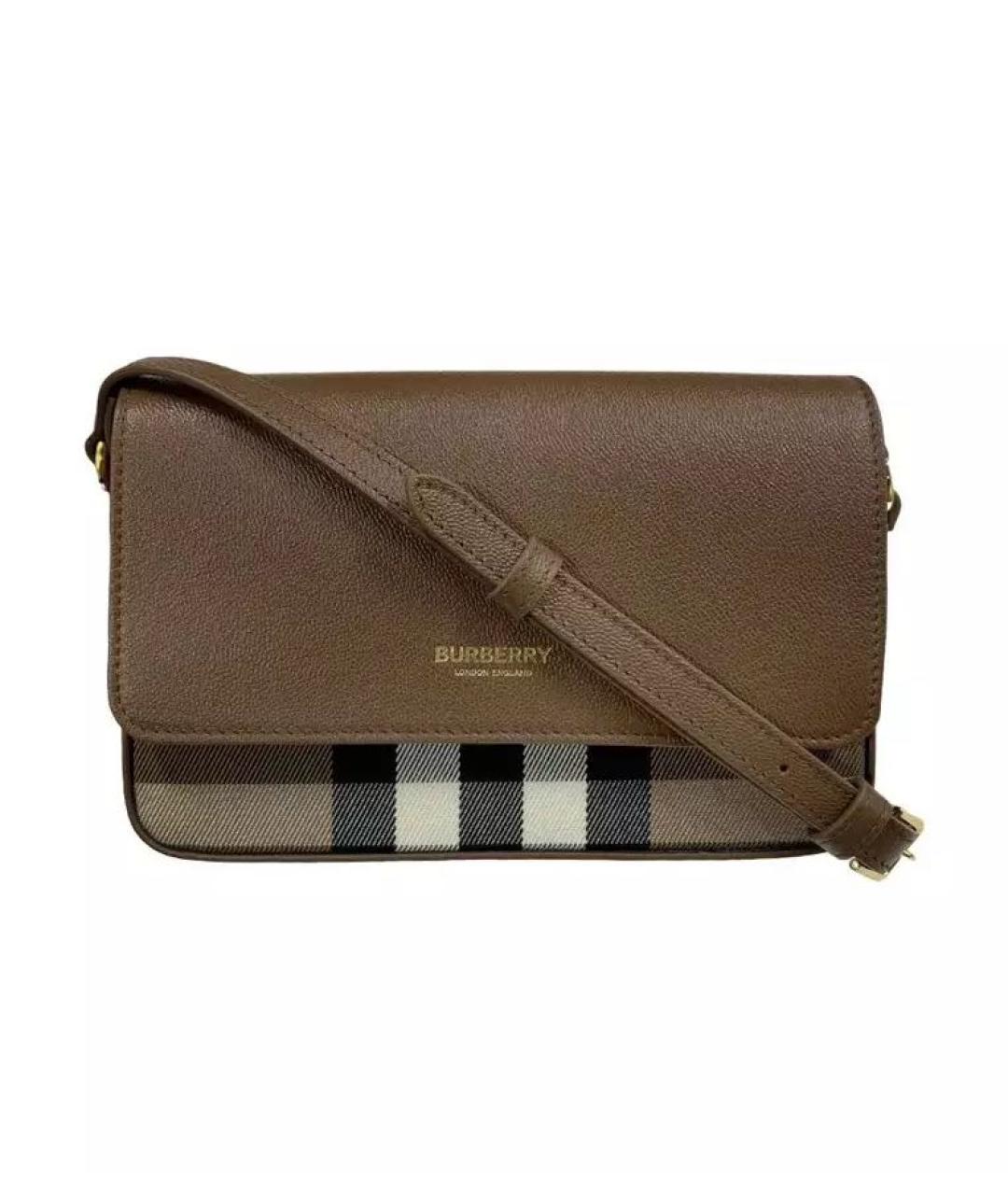 BURBERRY Коричневая сумка через плечо, фото 1