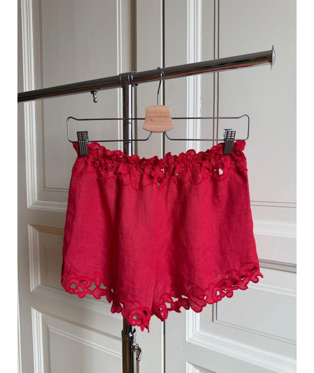 ERMANNO SCERVINO Красный льняной костюм с брюками, фото 5