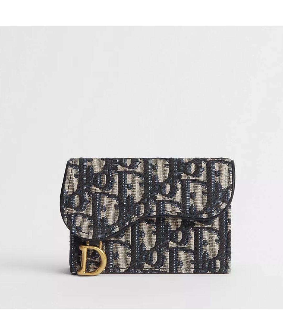 CHRISTIAN DIOR Темно-синий кардхолдер, фото 1
