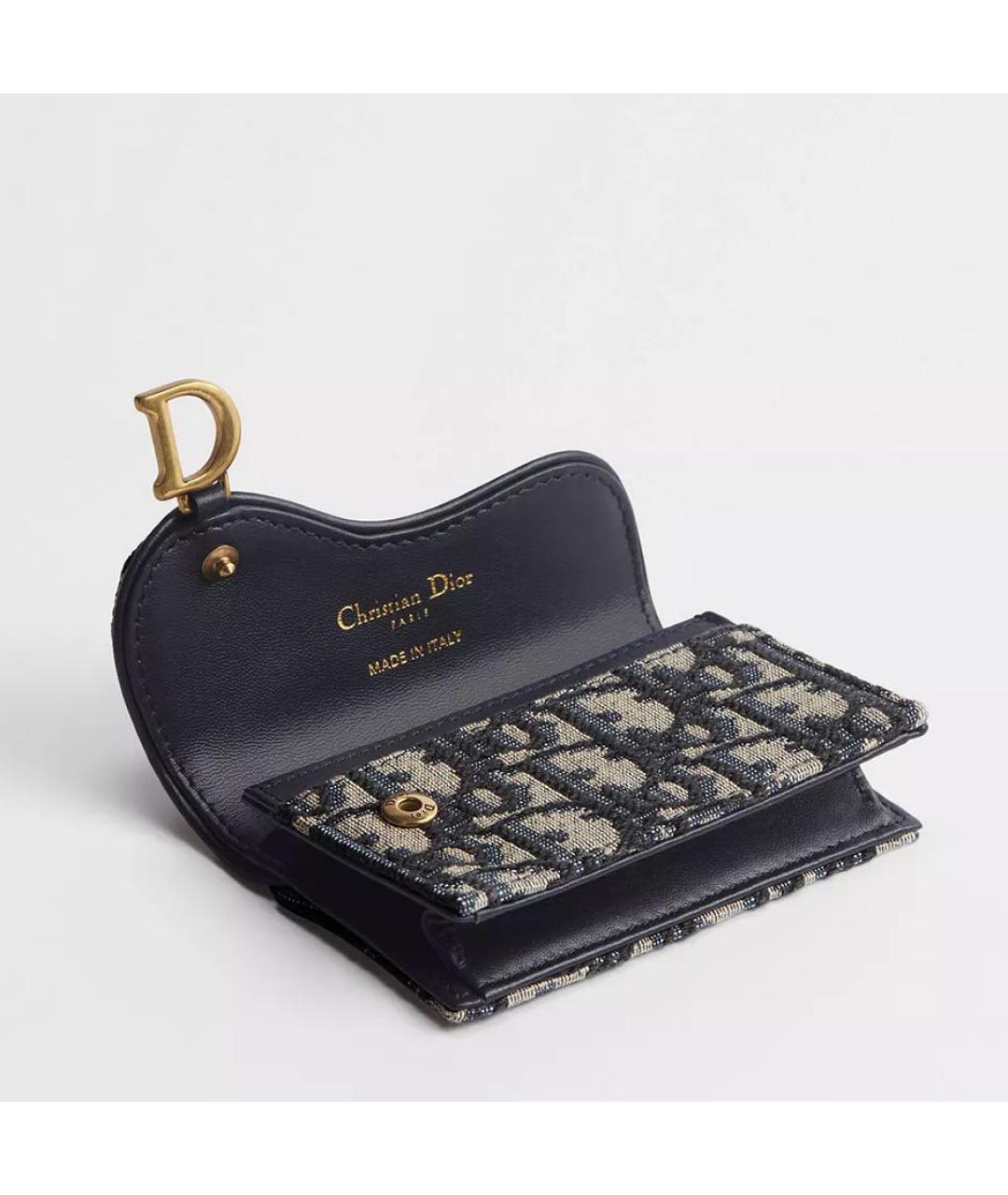 CHRISTIAN DIOR Темно-синий кардхолдер, фото 3