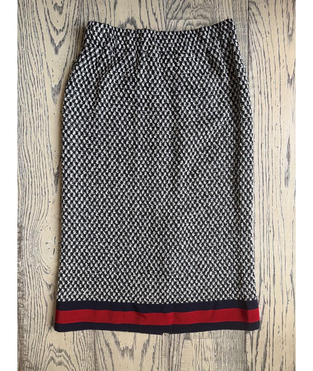 GUCCI Мульти хлопковая юбка миди, фото 9