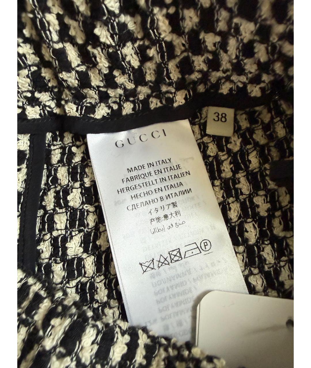 GUCCI Мульти хлопковая юбка миди, фото 4