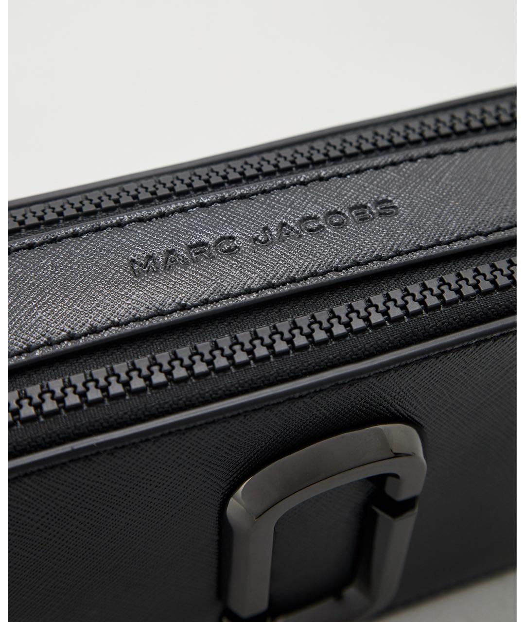 MARC JACOBS Черная кожаная сумка через плечо, фото 4