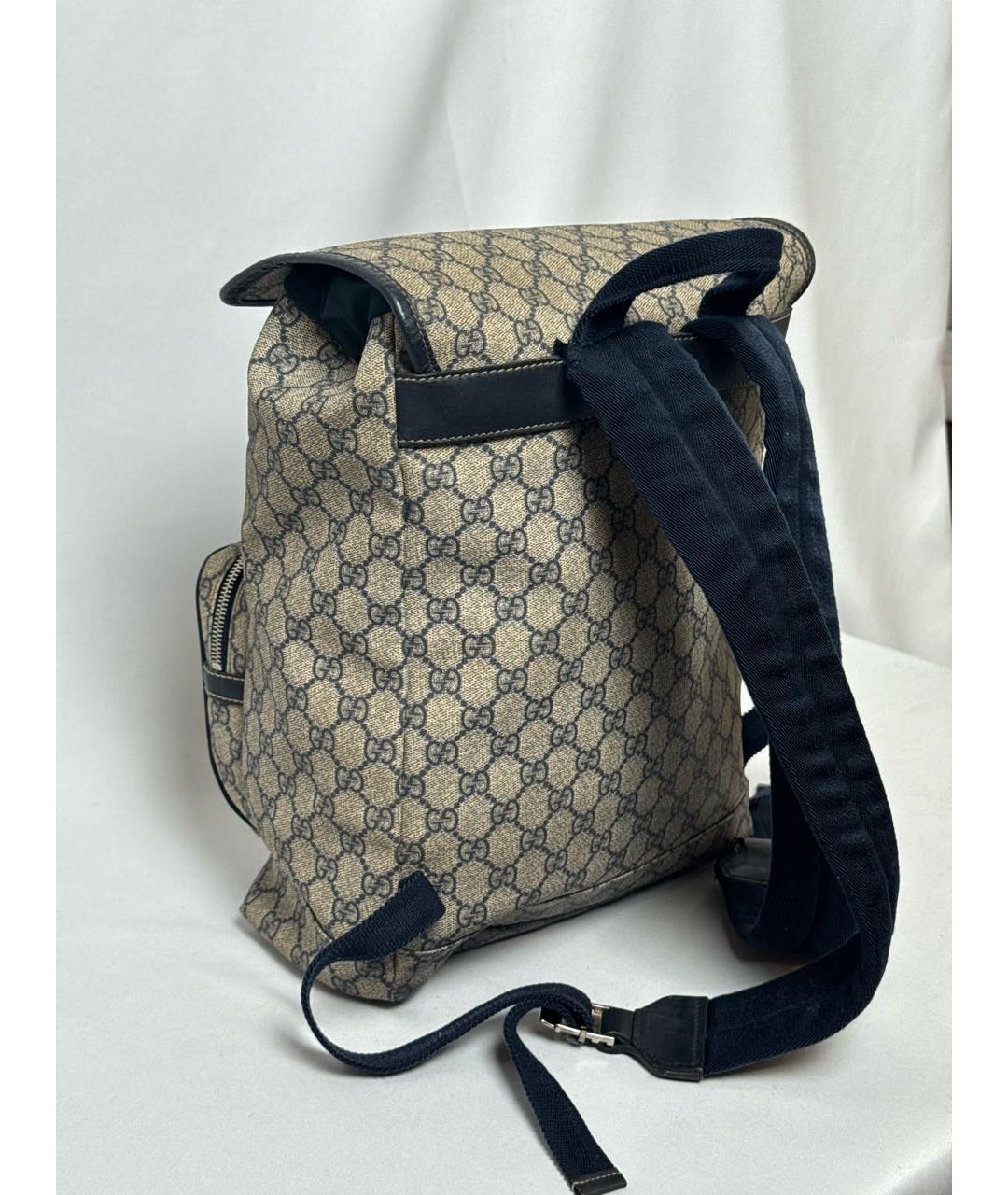GUCCI Темно-синий рюкзак из канвы, фото 5