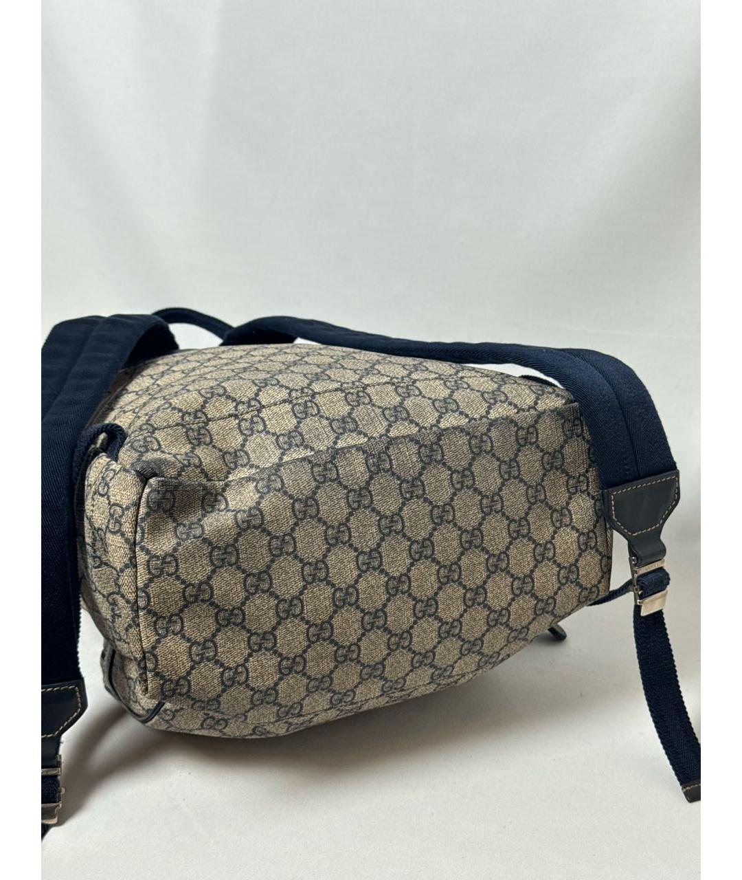 GUCCI Темно-синий рюкзак из канвы, фото 7