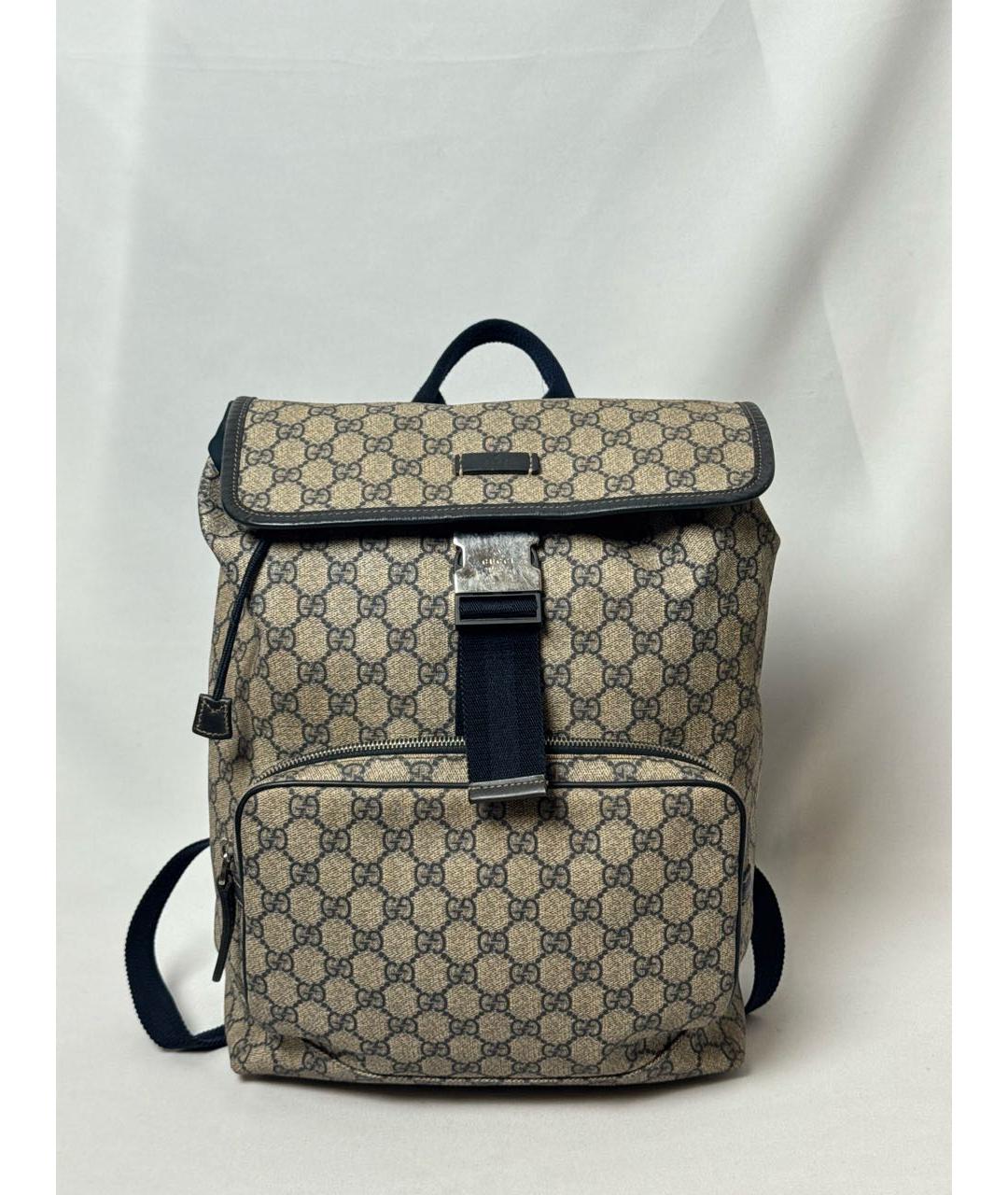 GUCCI Темно-синий рюкзак из канвы, фото 9