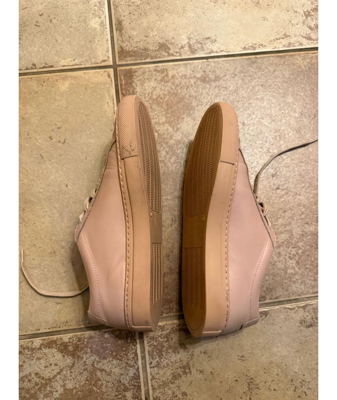 COMMON PROJECTS Розовые кожаные кеды, фото 3