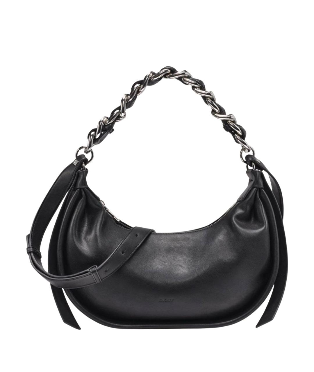 DKNY Черная сумка через плечо из искусственной кожи, фото 1