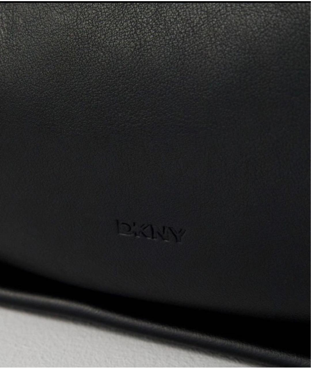 DKNY Черная сумка через плечо из искусственной кожи, фото 4