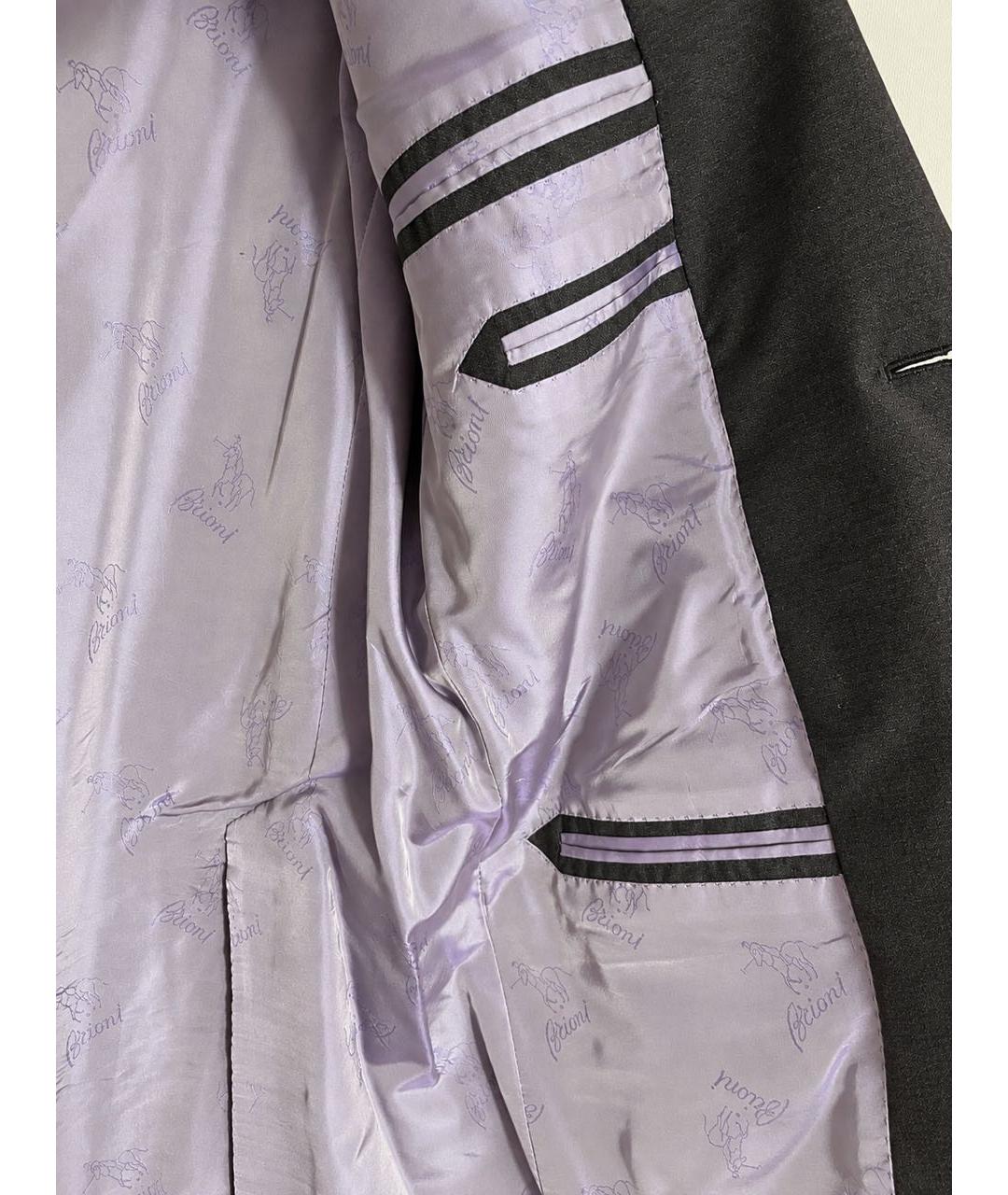 BRIONI Антрацитовый классический костюм, фото 5