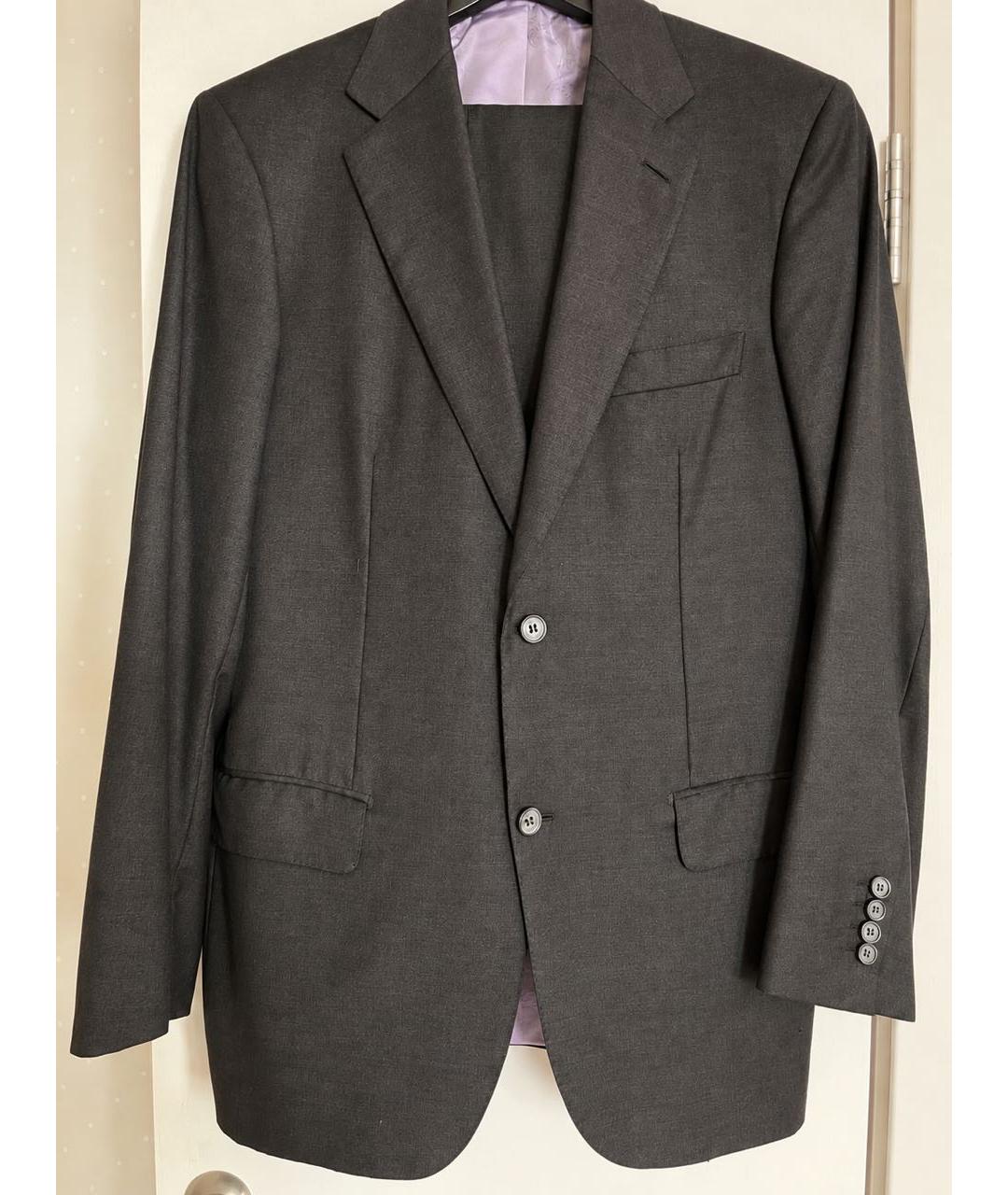 BRIONI Антрацитовый классический костюм, фото 2