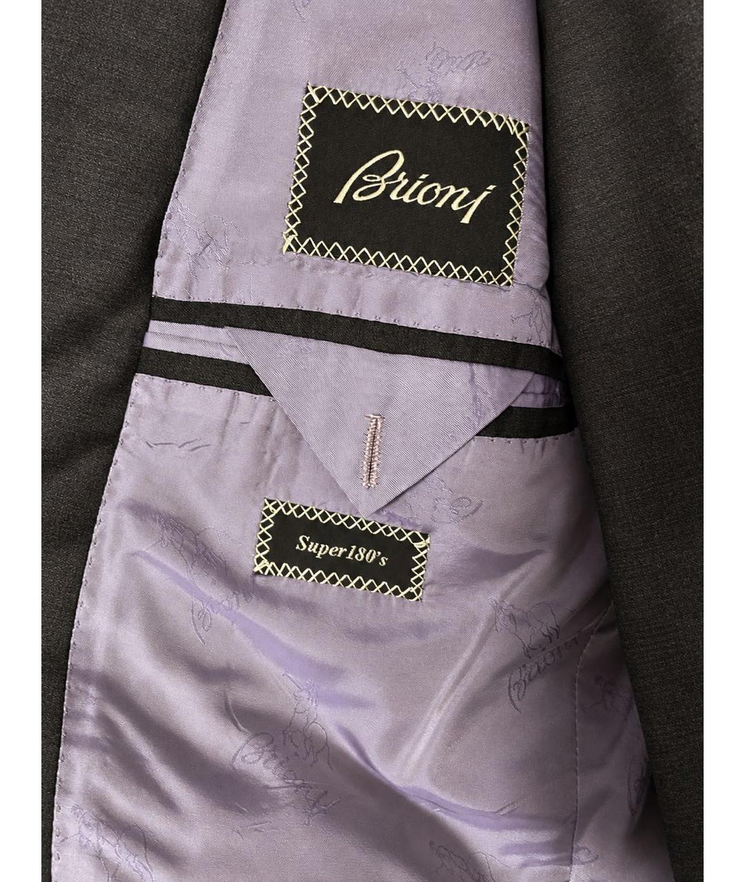 BRIONI Антрацитовый классический костюм, фото 4