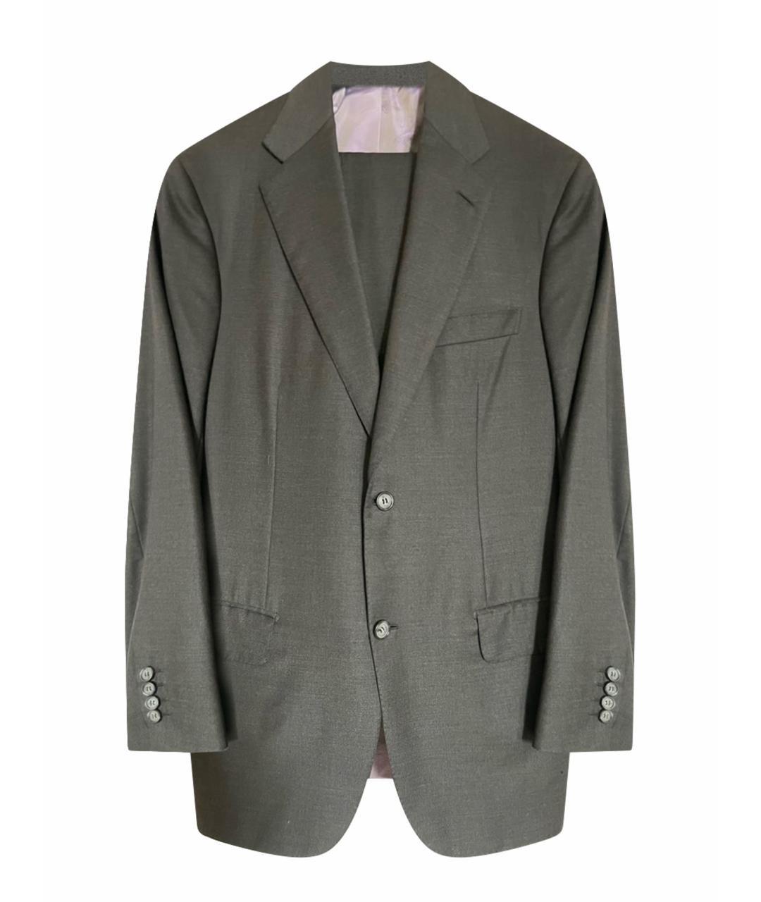 BRIONI Антрацитовый классический костюм, фото 1