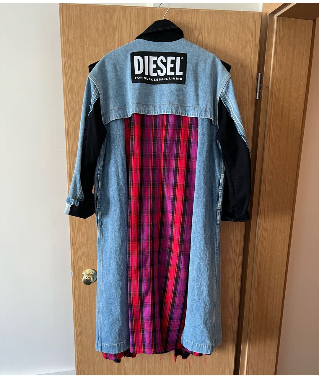 DIESEL Черное деним пальто, фото 2