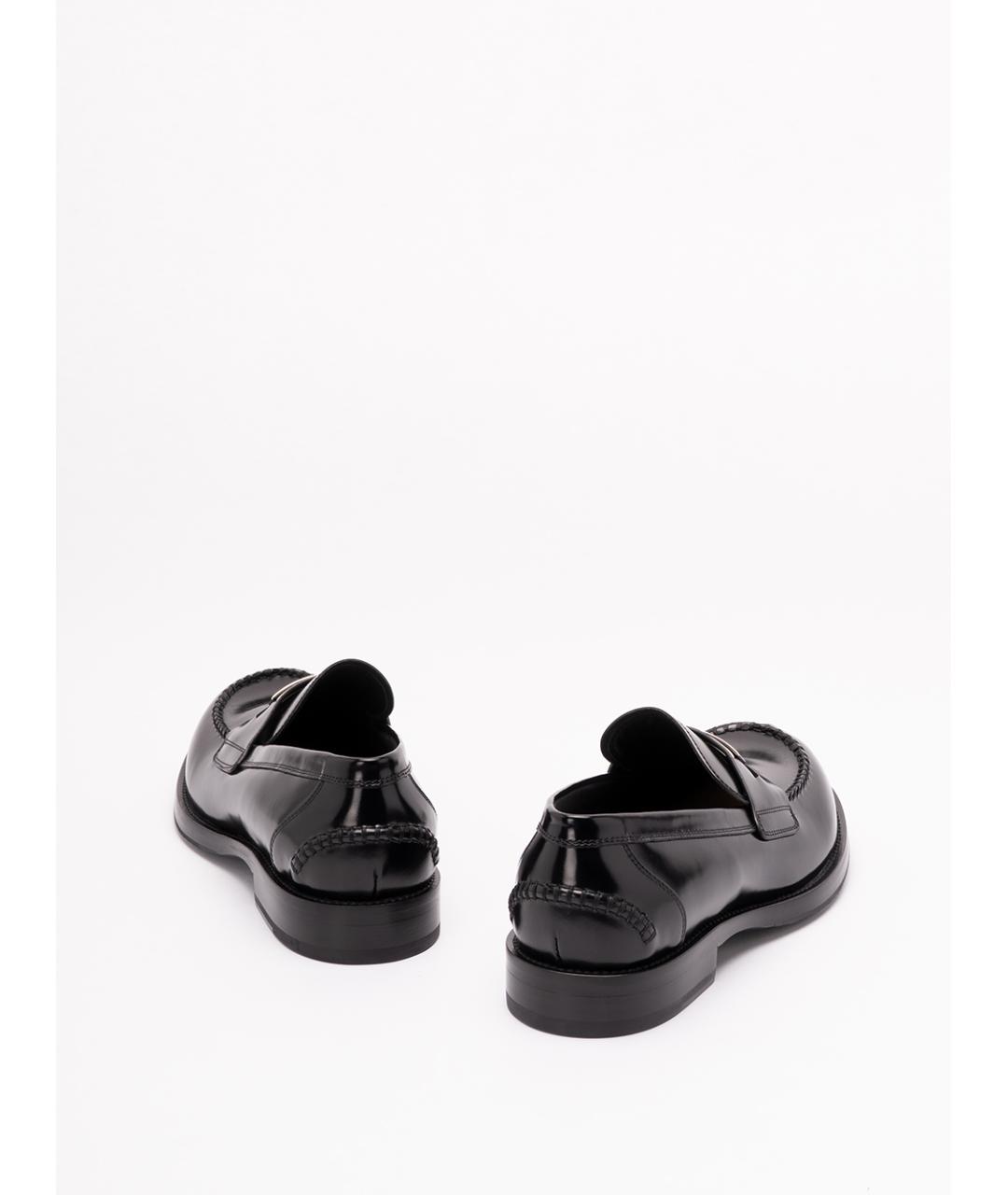 DOLCE&GABBANA Черные кожаные лоферы, фото 3