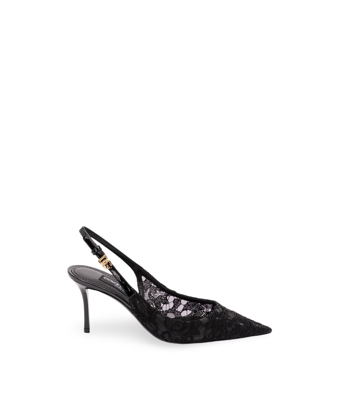 DOLCE&GABBANA Черные текстильные туфли, фото 1