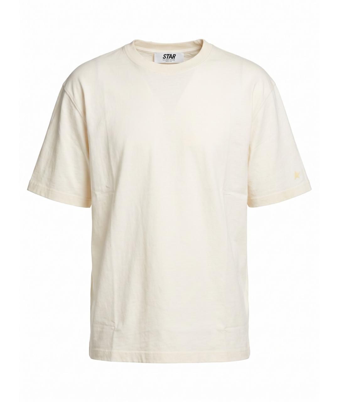 GOLDEN GOOSE Белая хлопковая футболка, фото 1