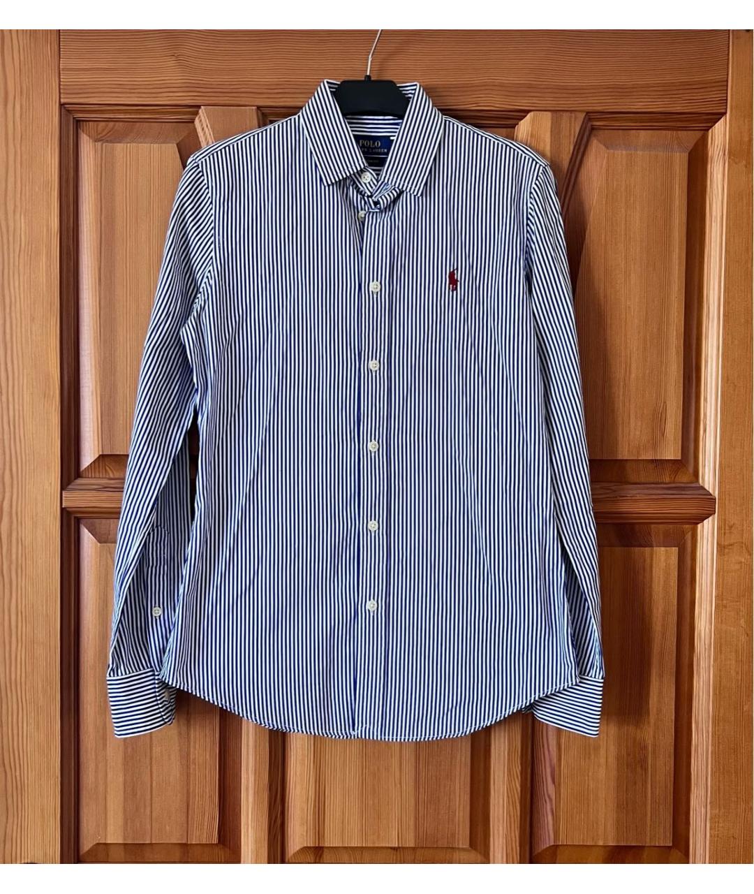 POLO RALPH LAUREN Синяя хлопковая рубашка, фото 4