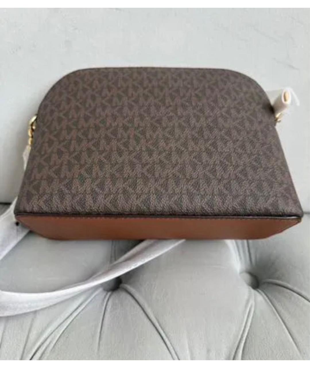 MICHAEL KORS Коричневая канва сумка через плечо, фото 3