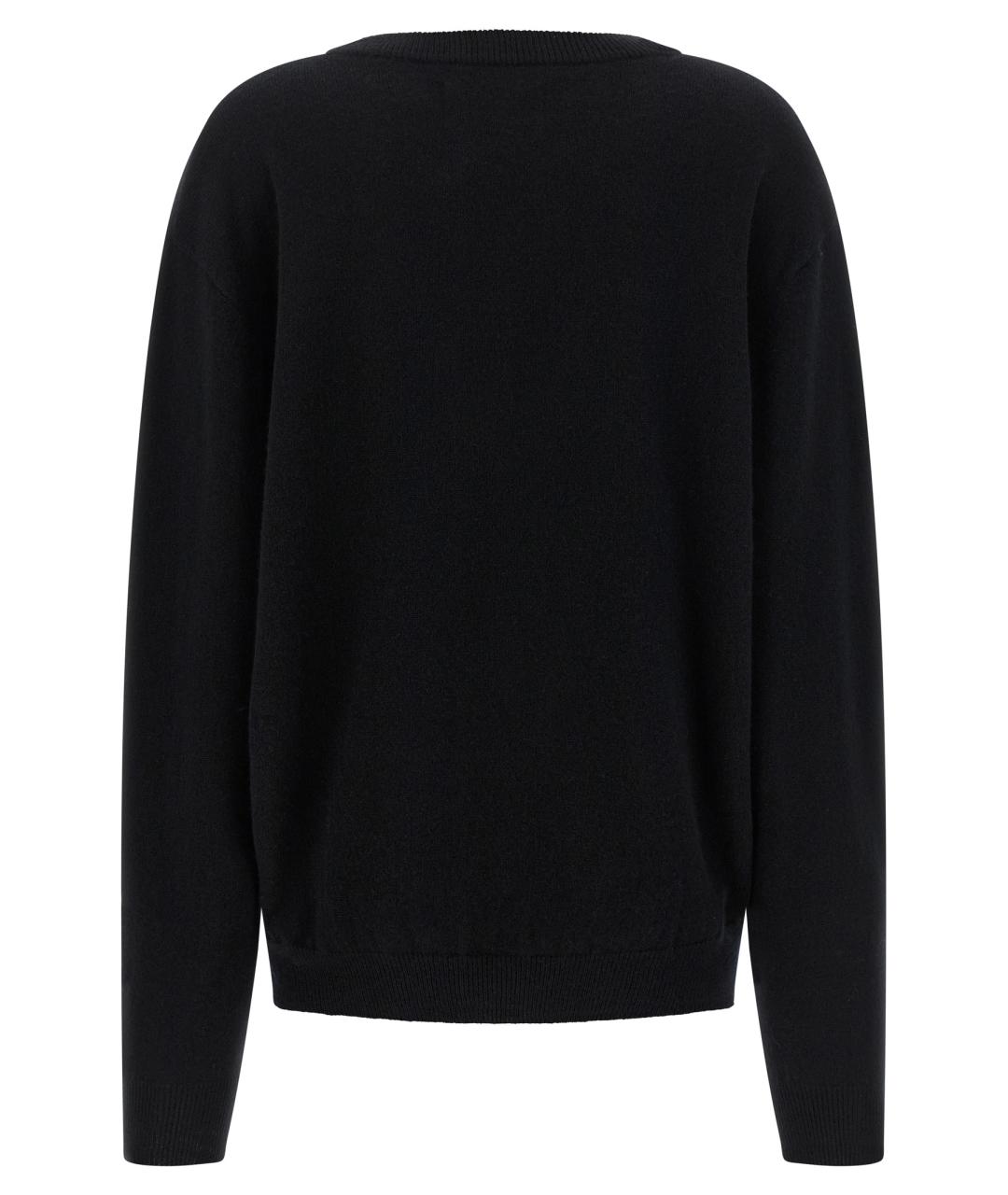 EXTREME CASHMERE Черный кашемировый джемпер / свитер, фото 2