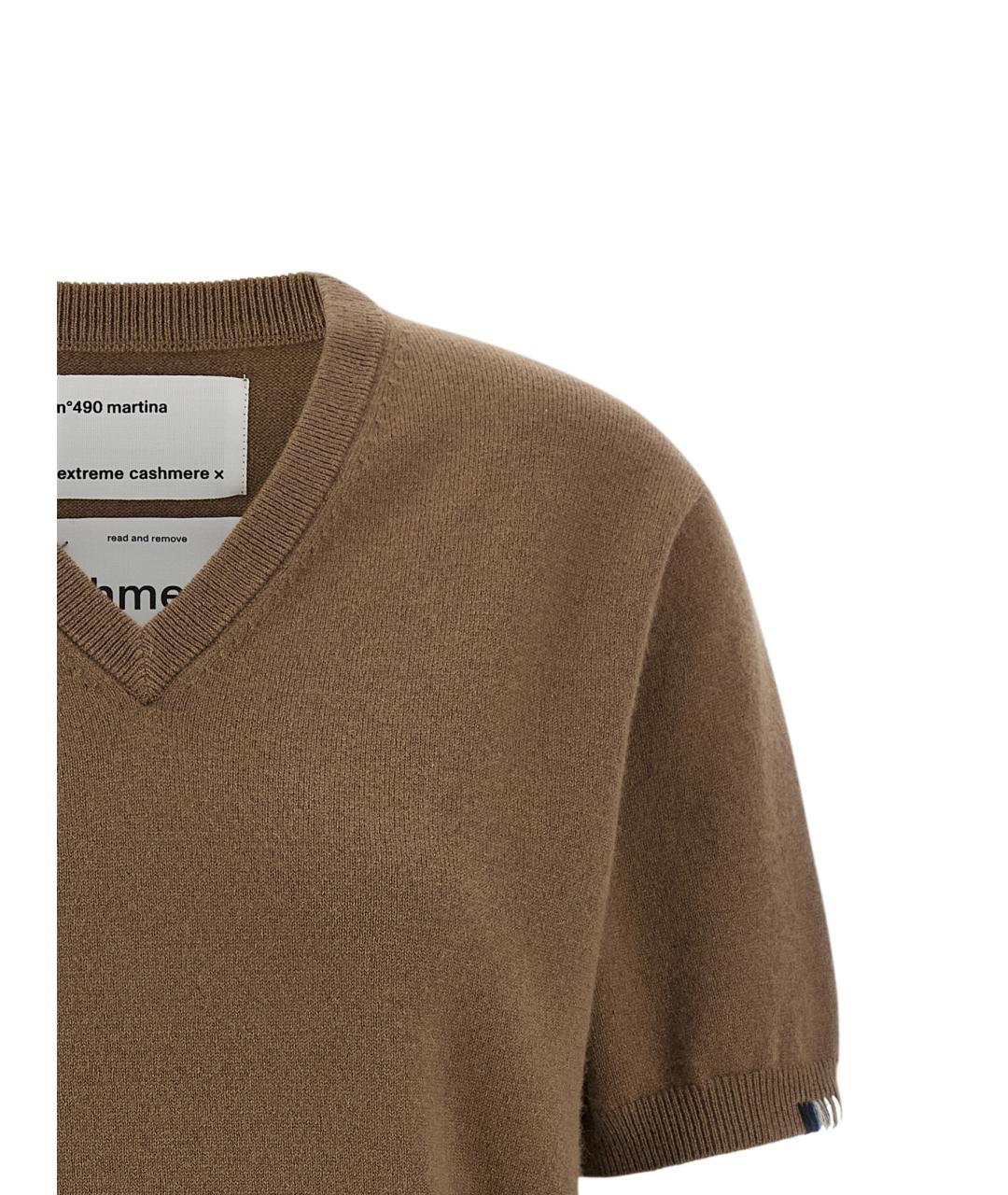 EXTREME CASHMERE Коричневый джемпер / свитер, фото 3