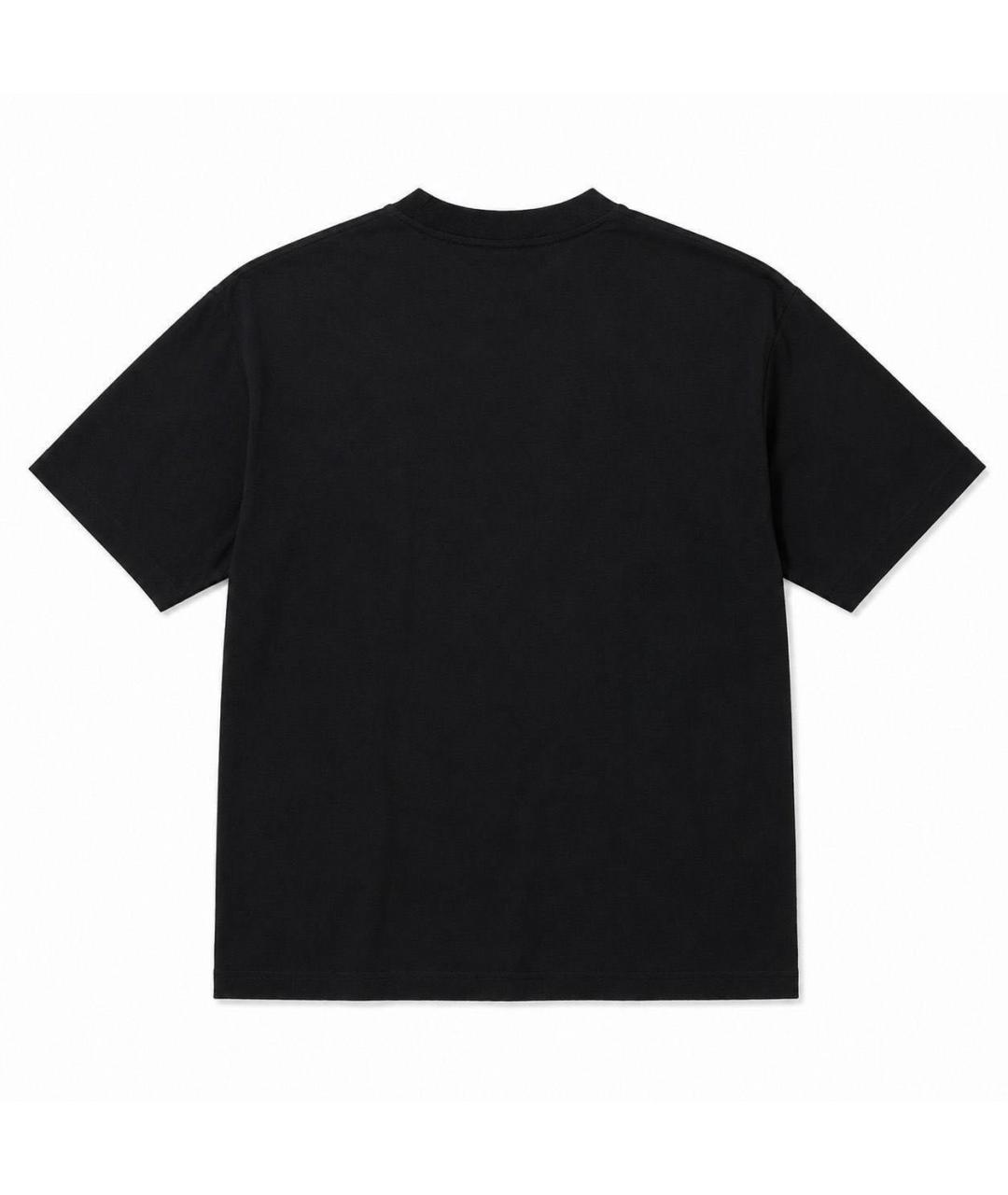 BALENCIAGA Черная хлопковая футболка, фото 3