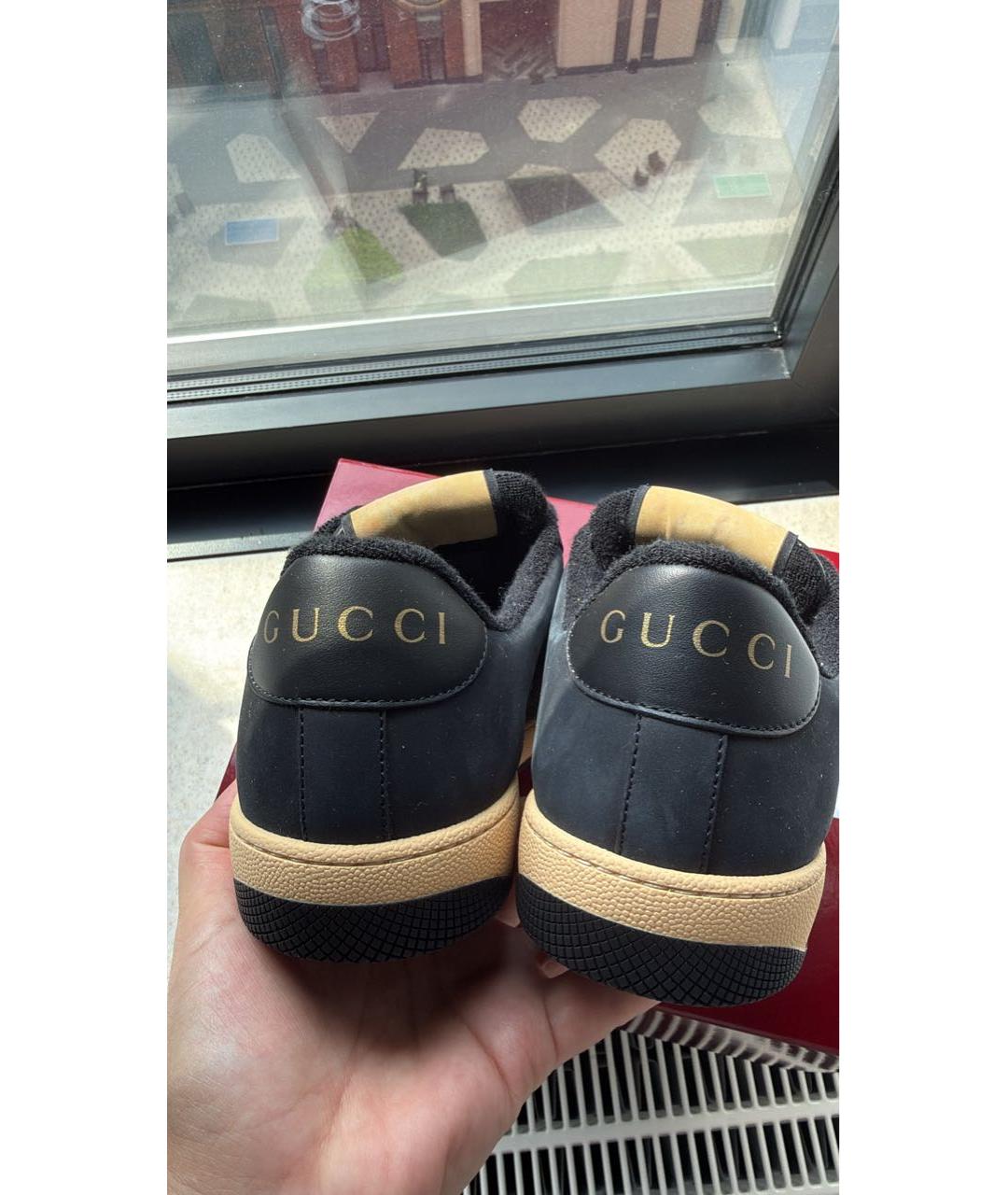 GUCCI Темно-синие кроссовки, фото 4