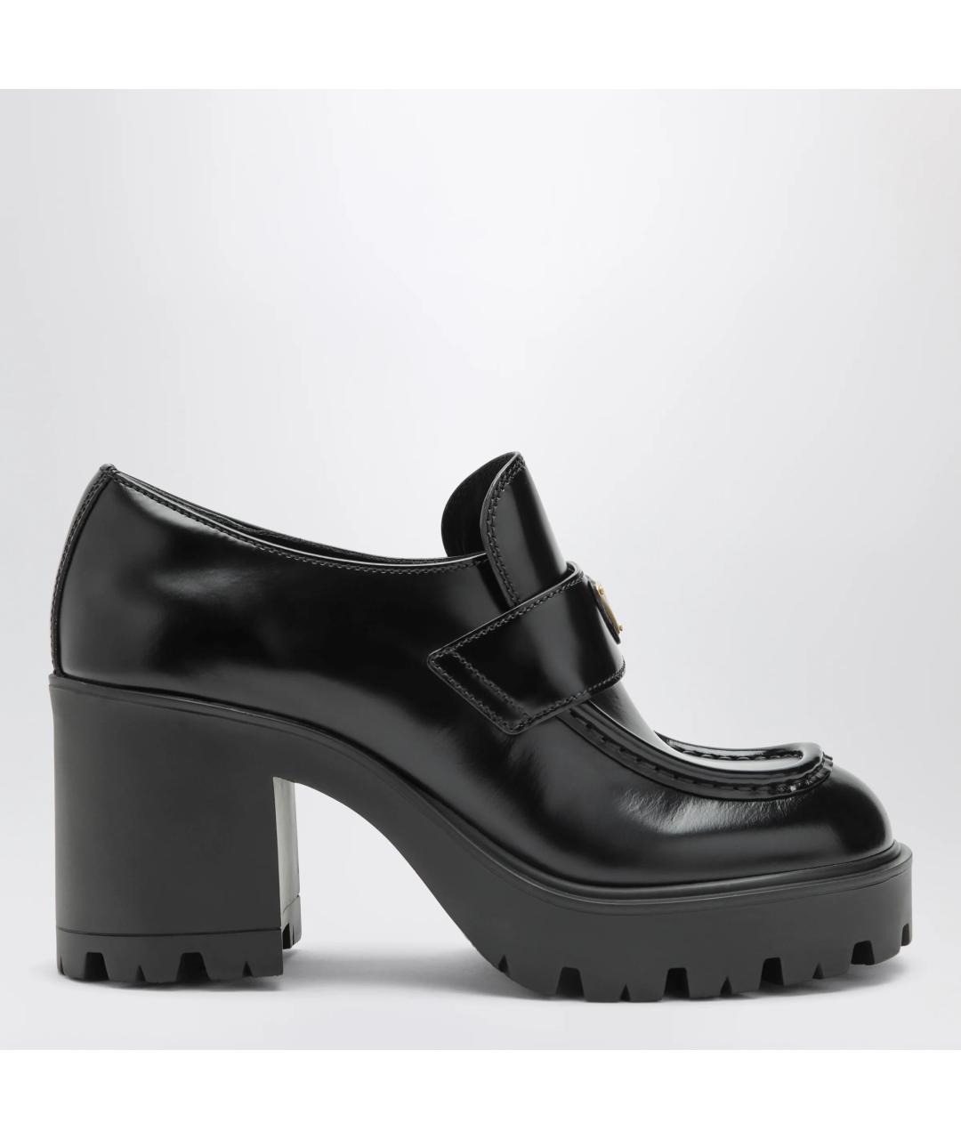 PRADA Черные кожаные лоферы, фото 3