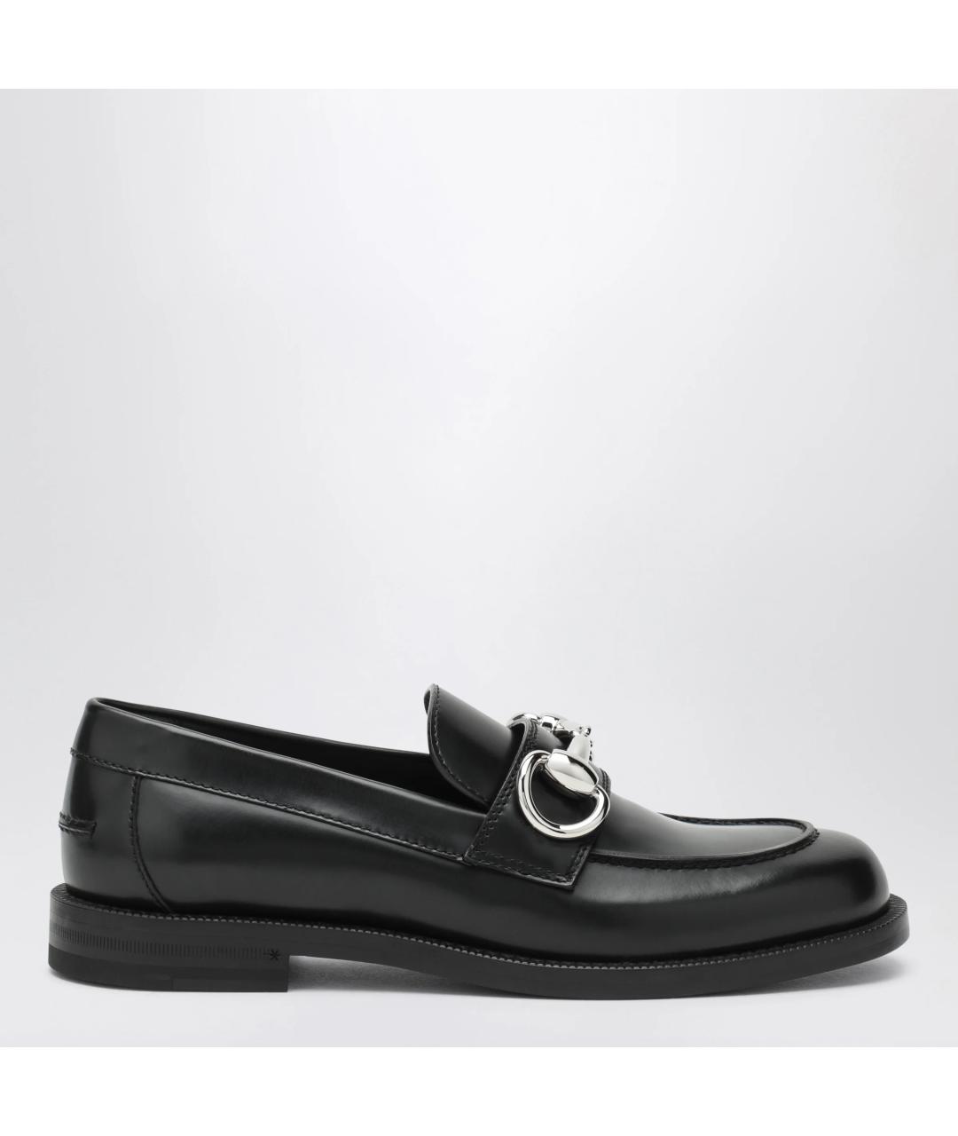 GUCCI Черные кожаные лоферы, фото 3
