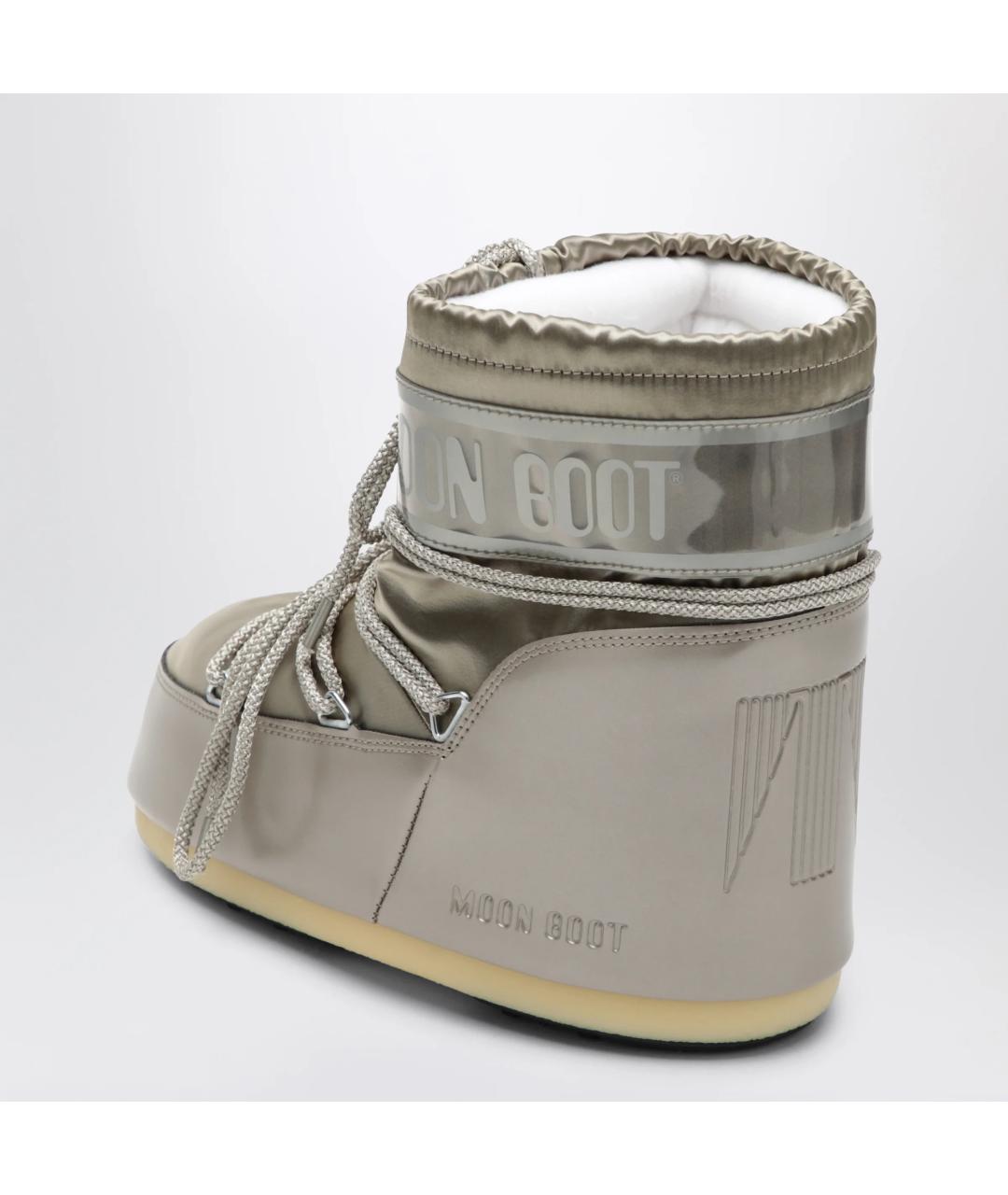 MOON BOOT Серые синтетические сапоги, фото 2