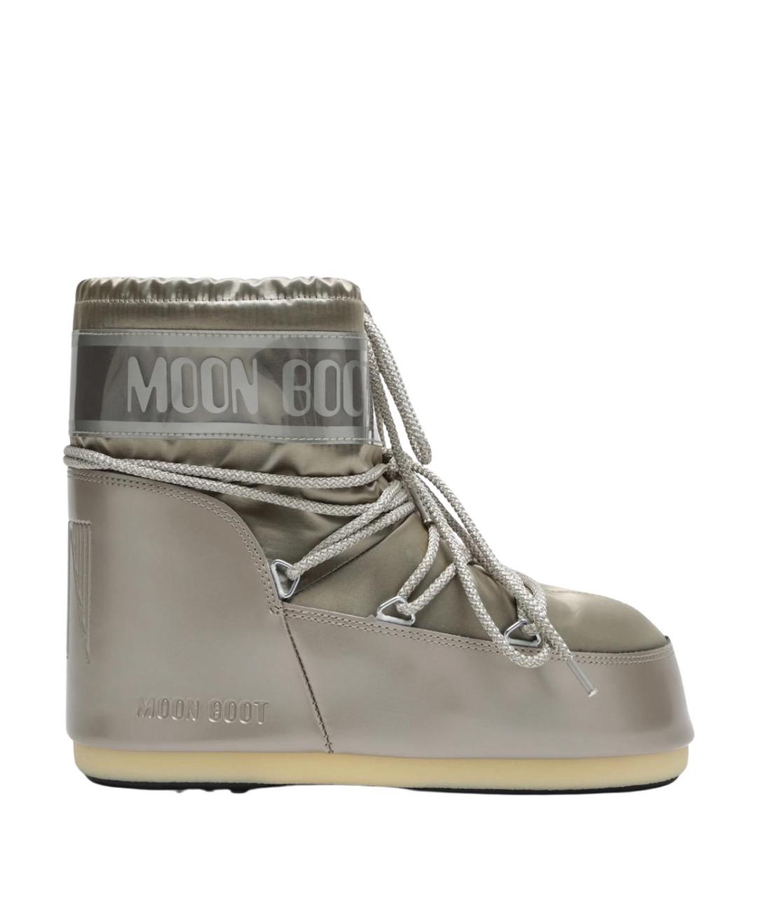 MOON BOOT Серые синтетические сапоги, фото 1