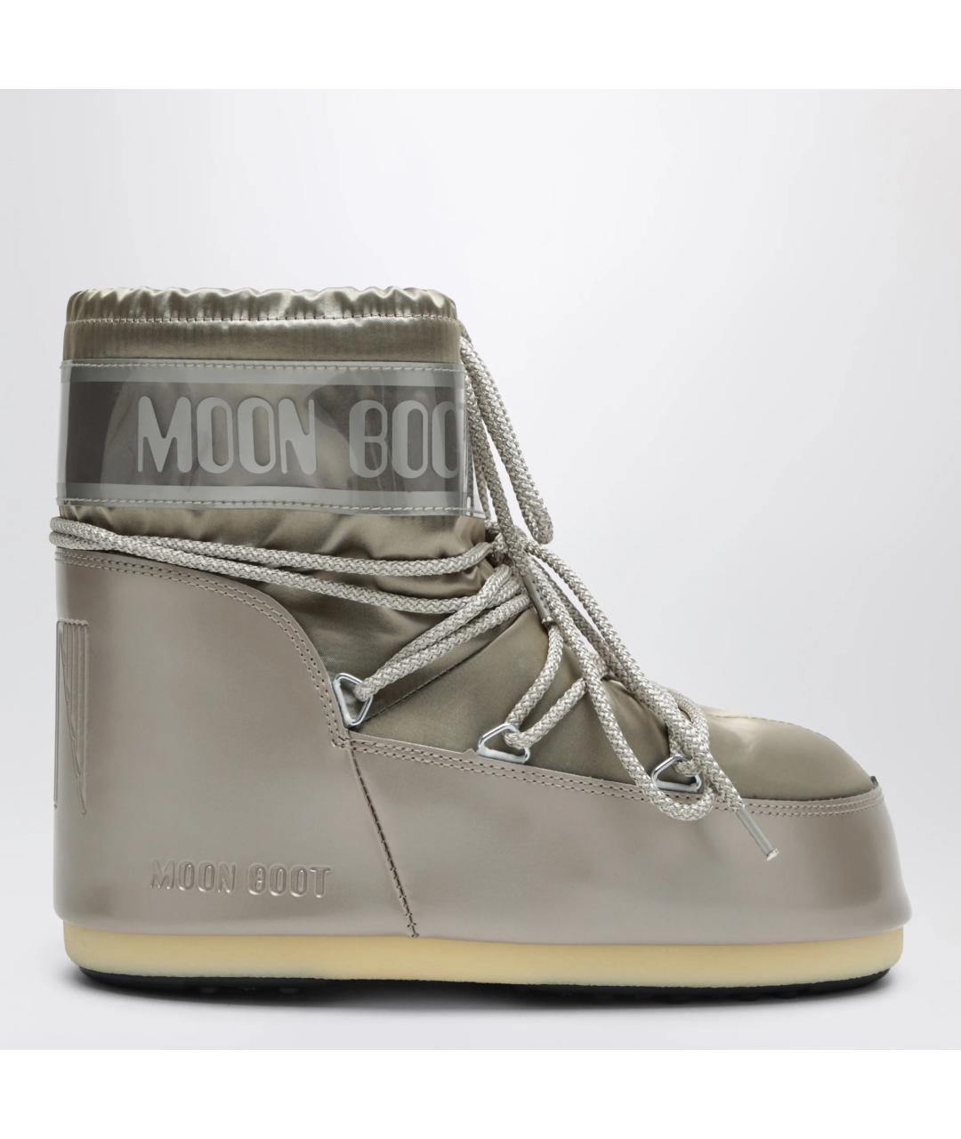 MOON BOOT Серые синтетические сапоги, фото 3