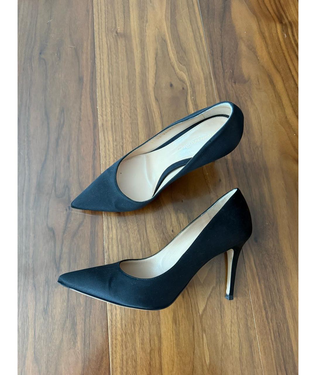 GIANVITO ROSSI Черные текстильные туфли, фото 8