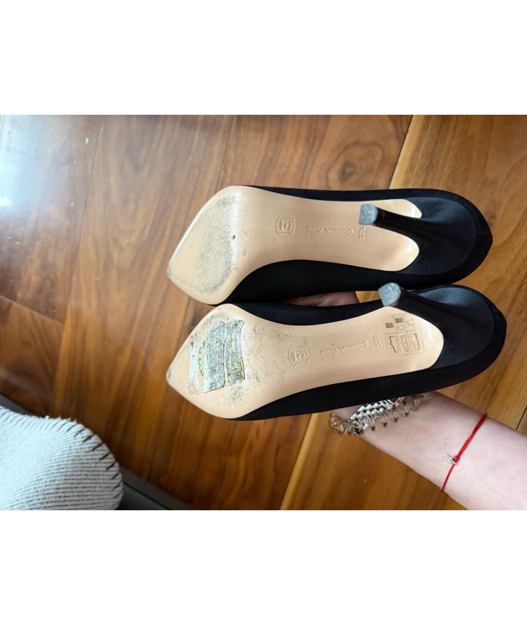 GIANVITO ROSSI Черные текстильные туфли, фото 6
