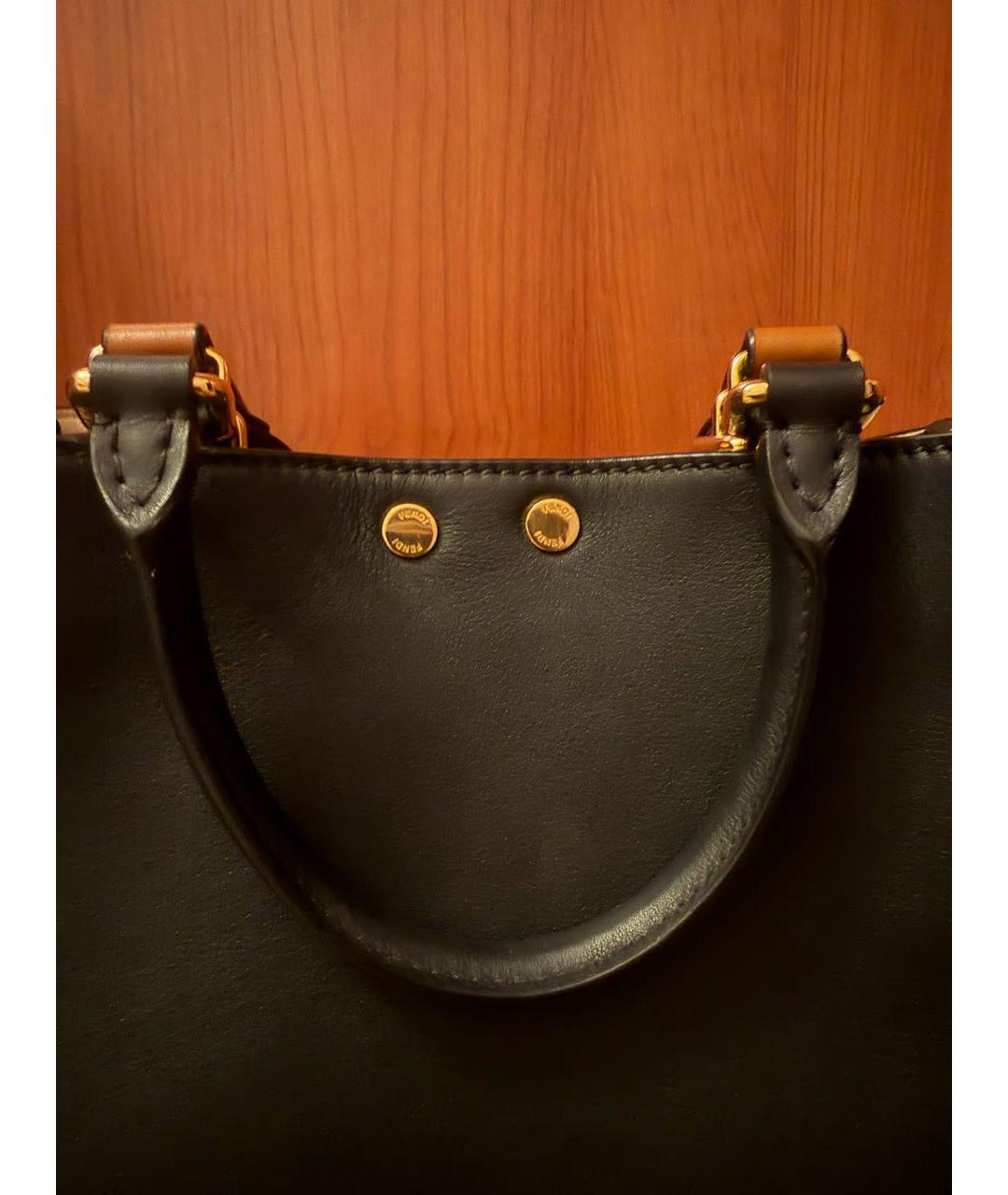 FENDI Черная сумка тоут, фото 6