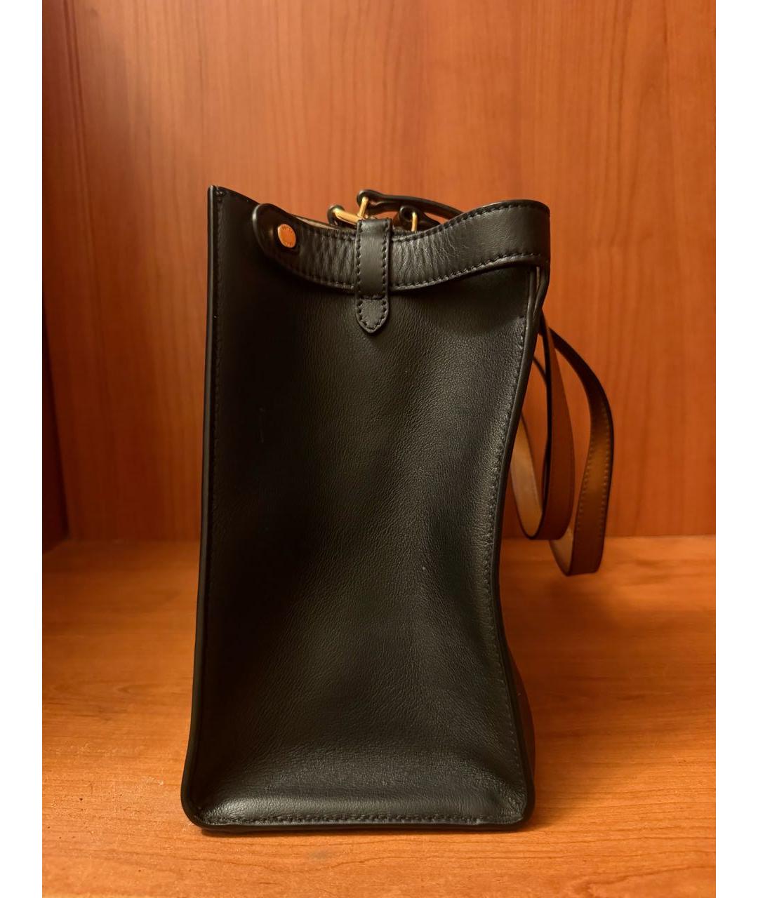 FENDI Черная сумка тоут, фото 5