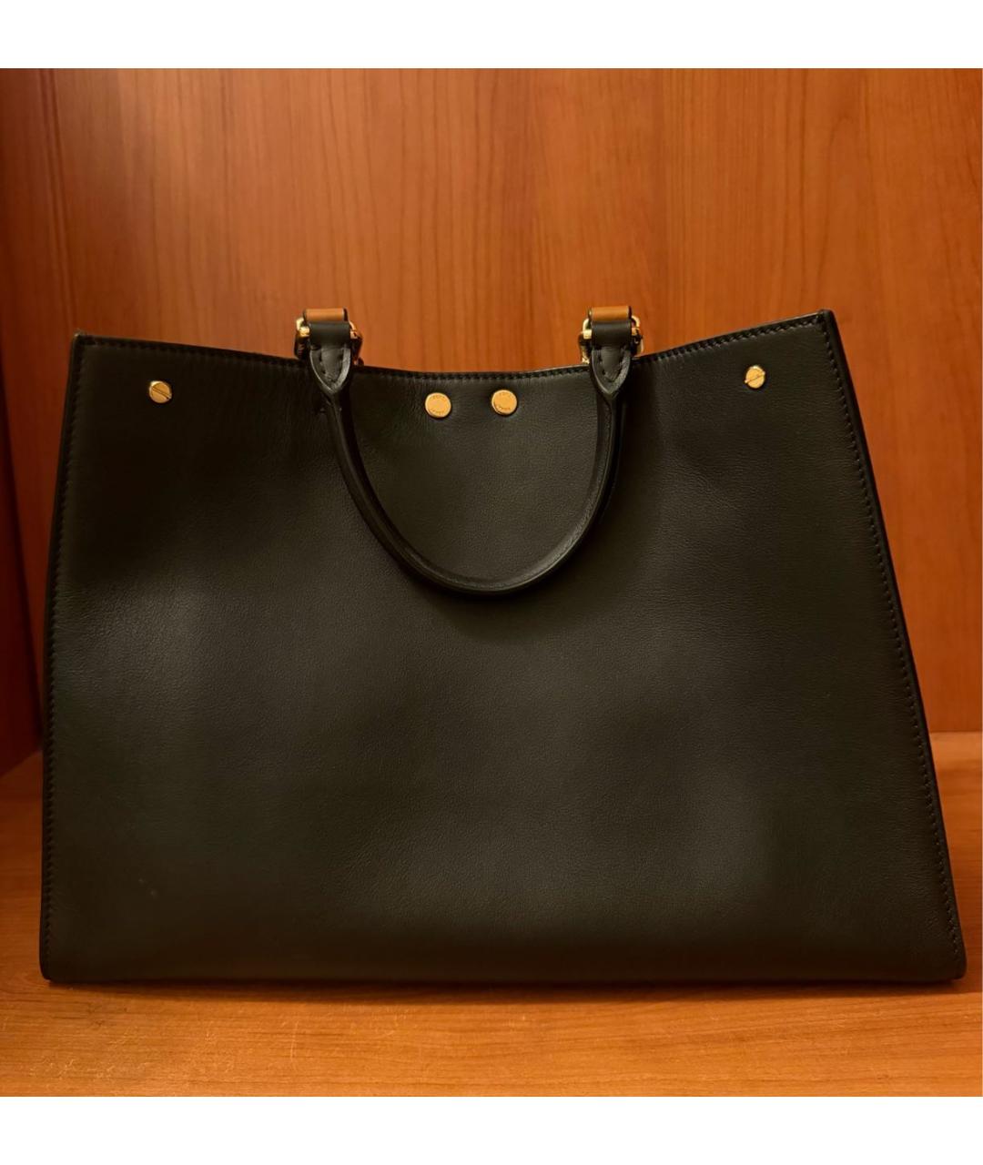 FENDI Черная сумка тоут, фото 3