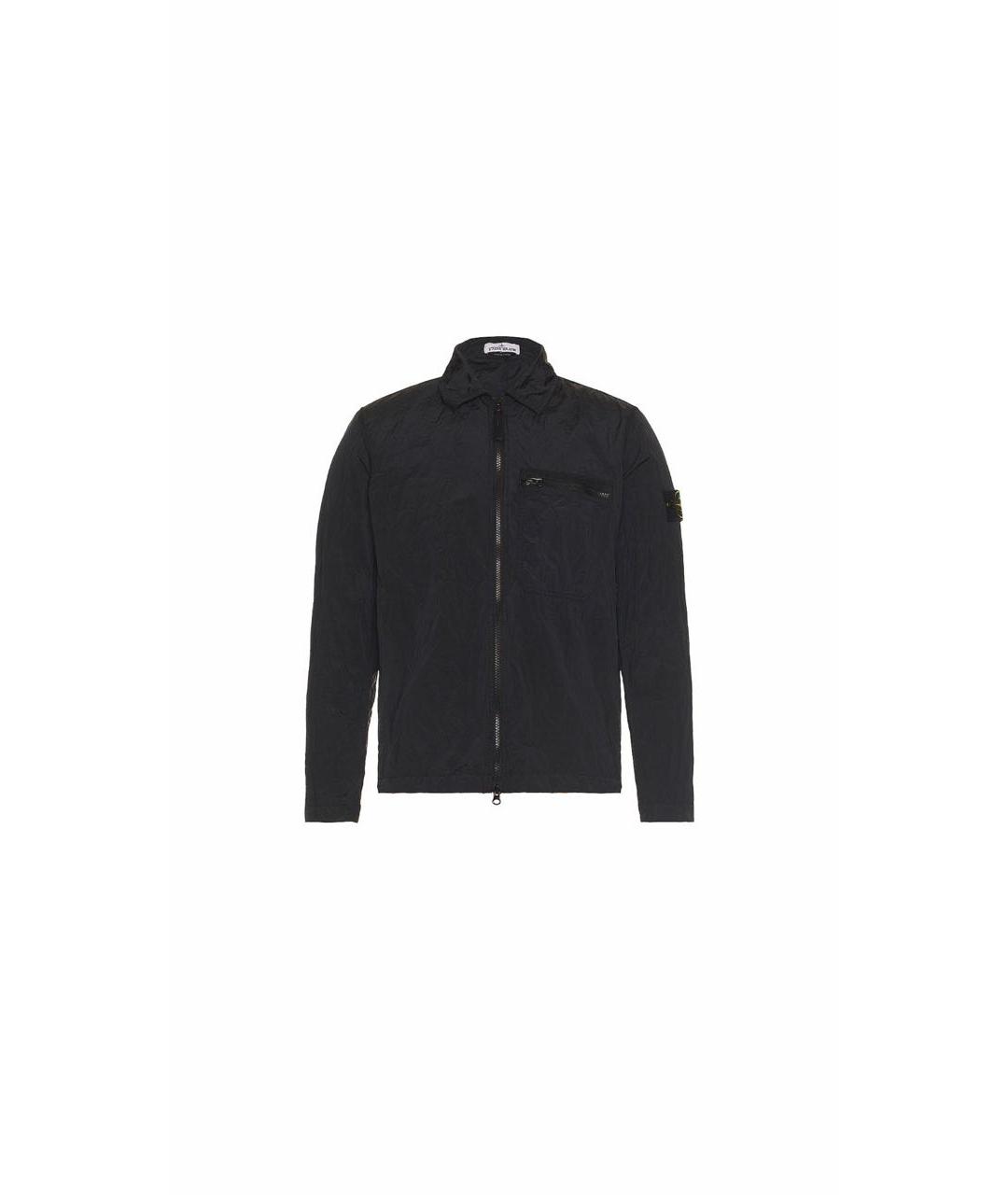STONE ISLAND Черная нейлоновая куртка, фото 8