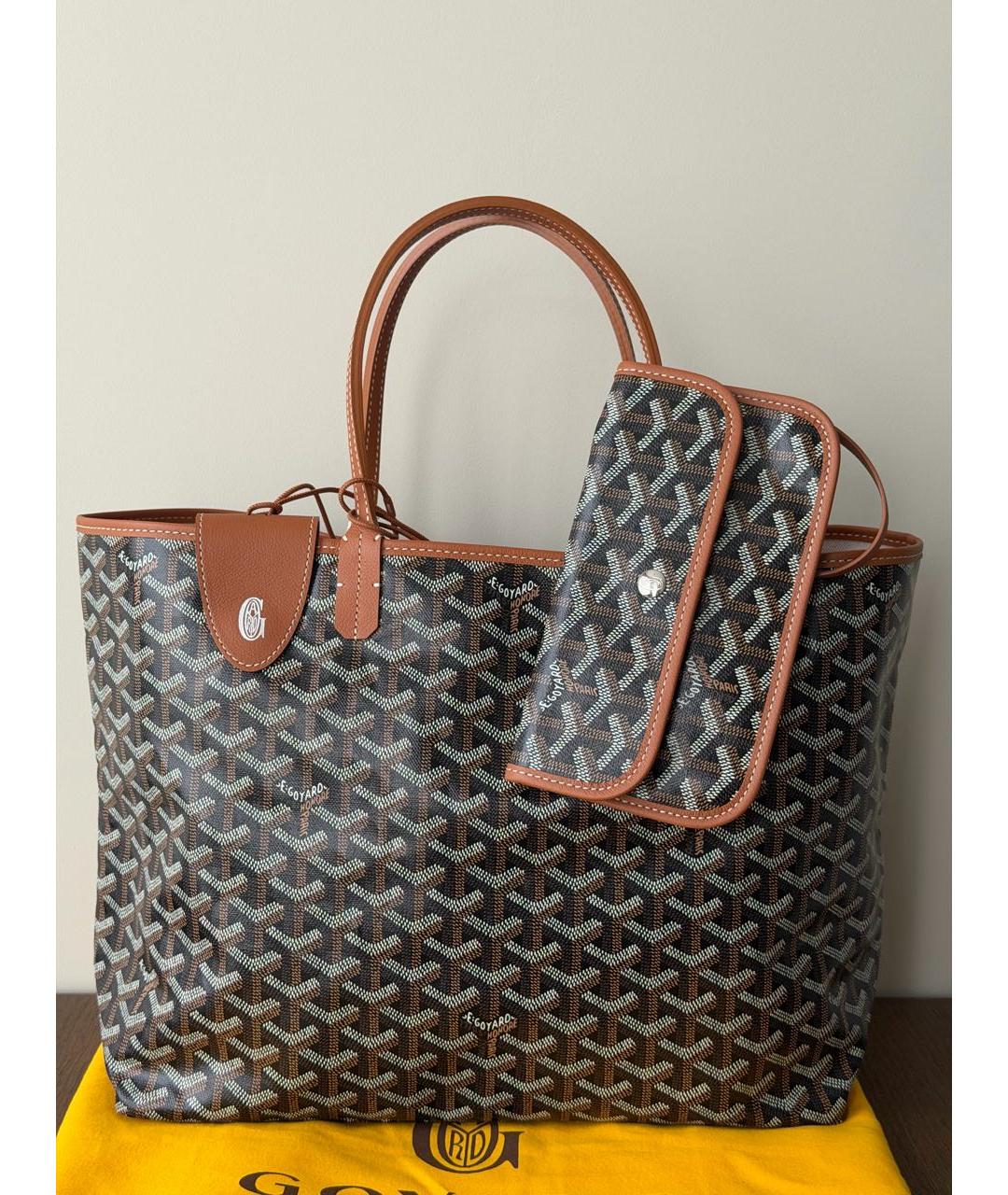 GOYARD Черная сумка тоут, фото 6