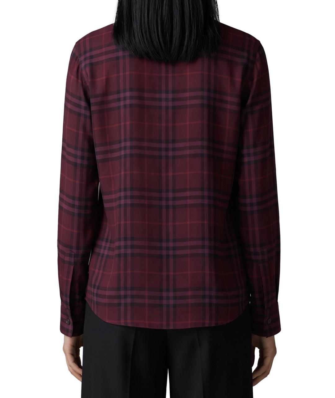 BURBERRY Фиолетовая шелковая рубашка, фото 3