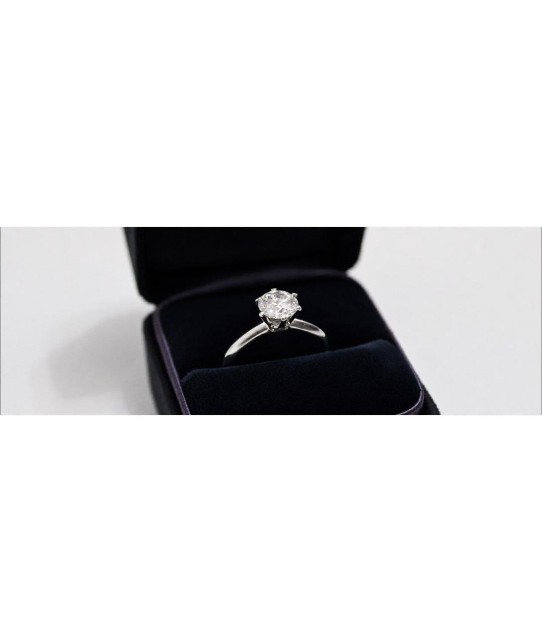 TIFFANY&CO Белое платиновое кольцо, фото 3