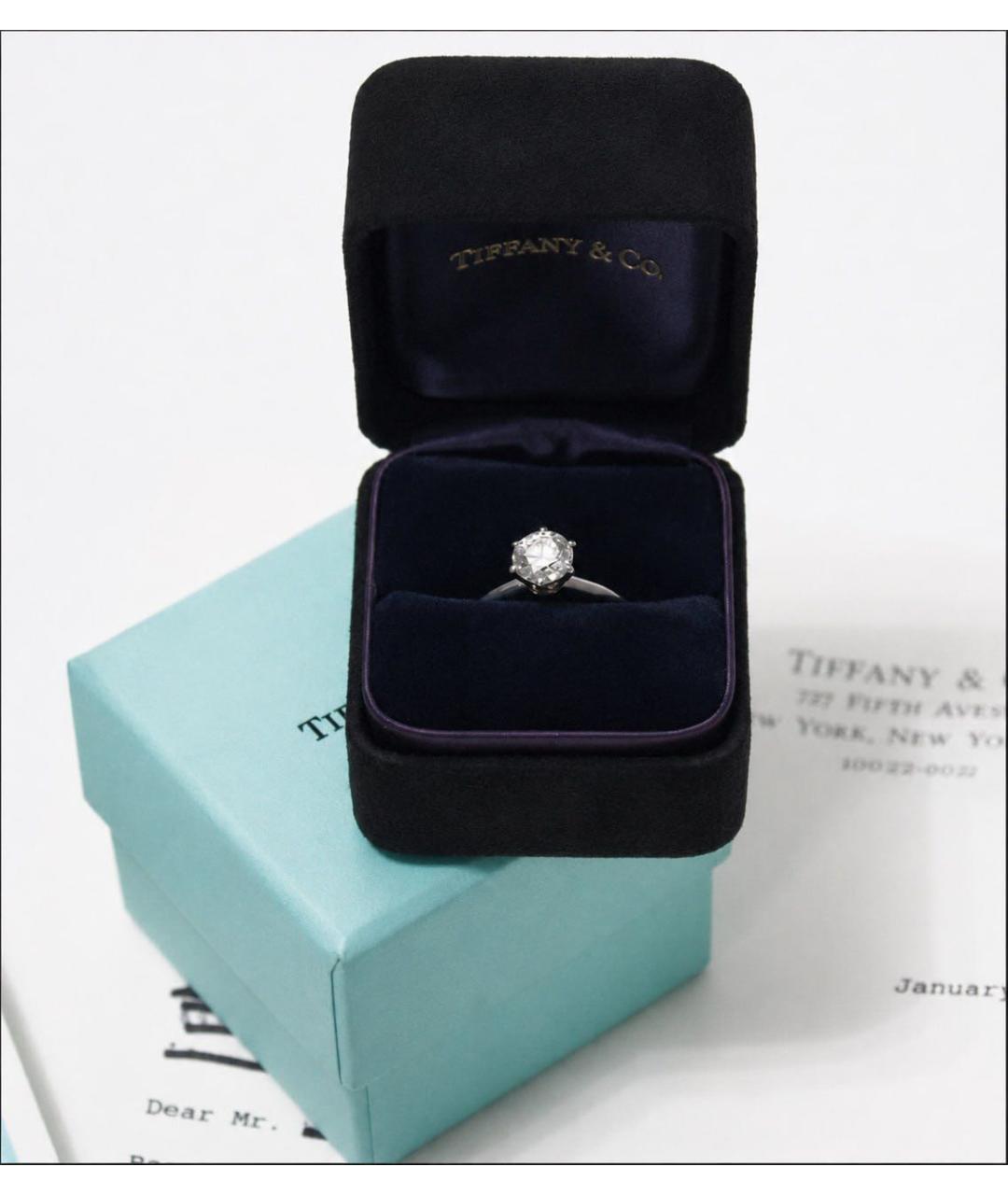 TIFFANY&CO Белое платиновое кольцо, фото 4