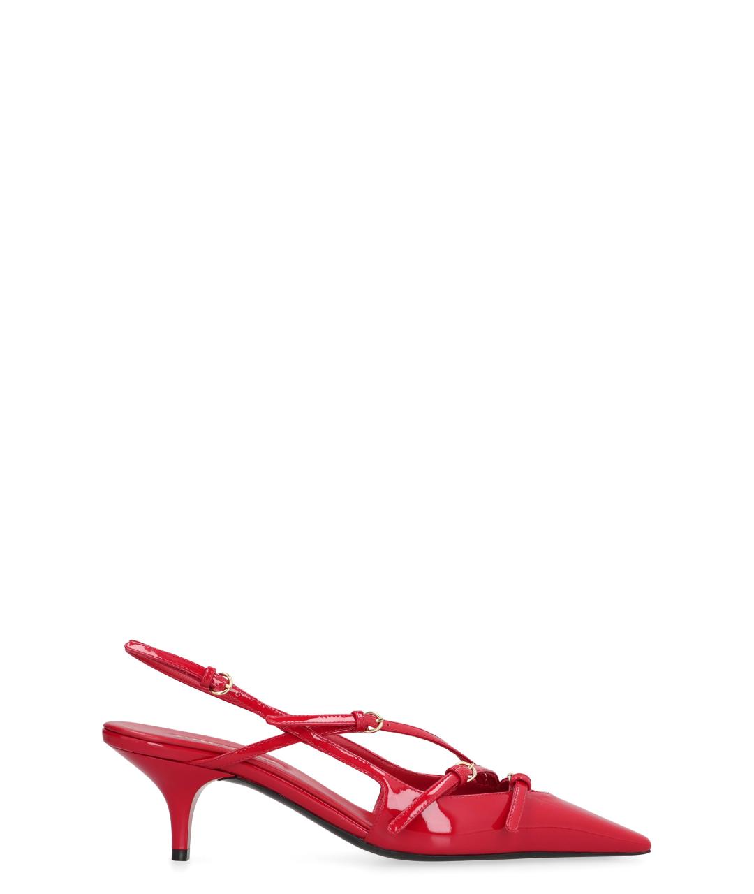 MIU MIU Красные кожаные туфли, фото 1