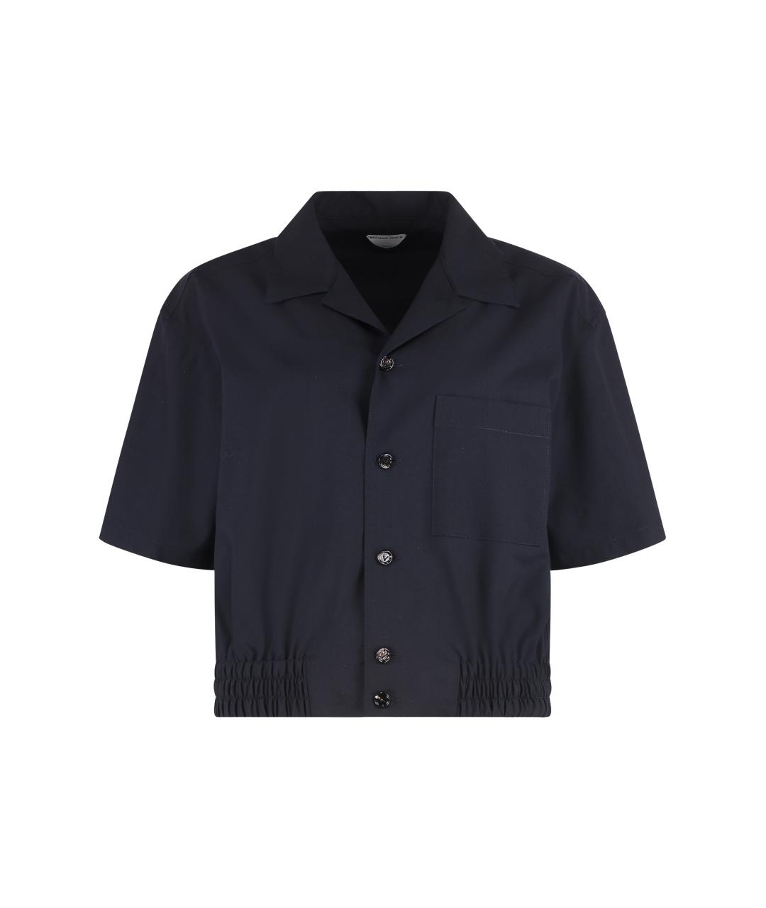 BOTTEGA VENETA Синяя шерстяная рубашка, фото 1