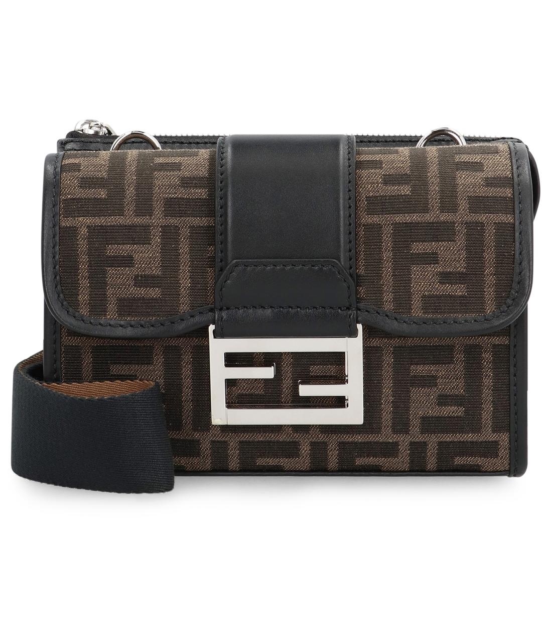 FENDI Бежевая синтетическая сумка на плечо, фото 2