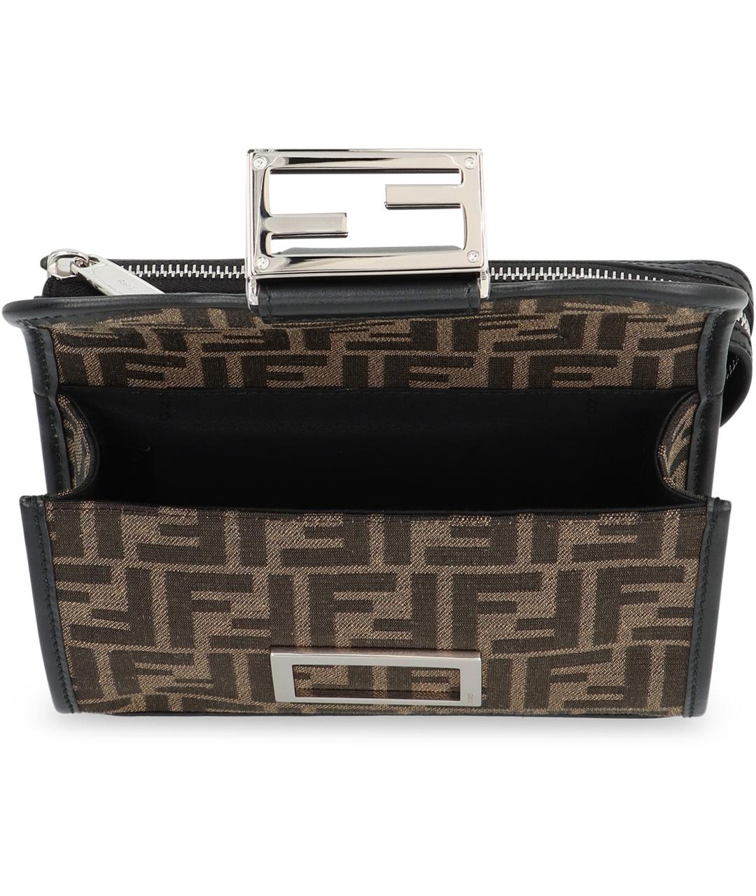 FENDI Бежевая синтетическая сумка на плечо, фото 6